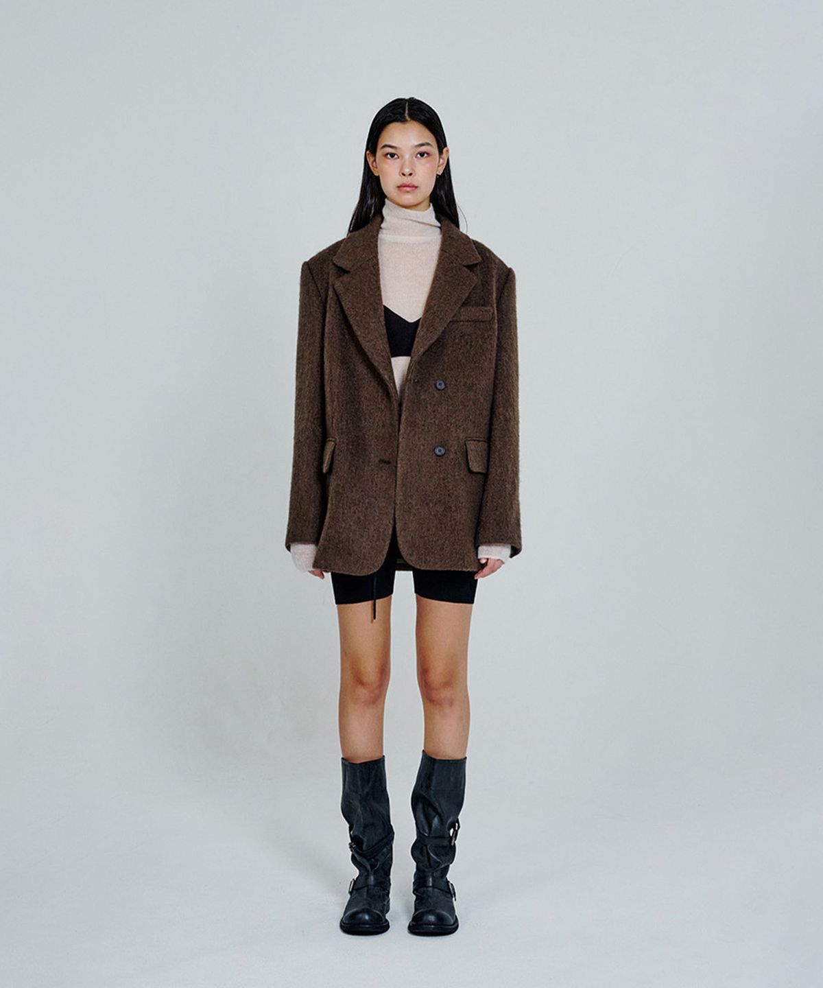 더애틋(THE AÉTUT) Two-Button Alpaca Blend Overfit Jacket_Brown