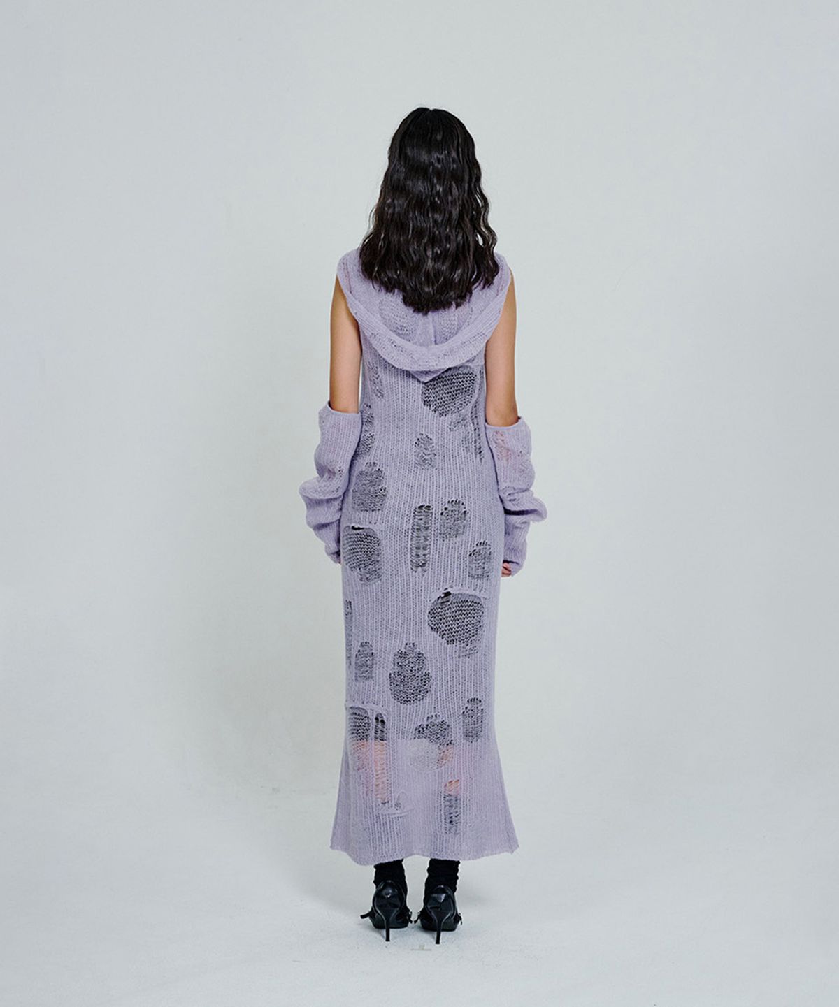 더애틋(THE AÉTUT) Mohair Hood Long Dress_Lavender