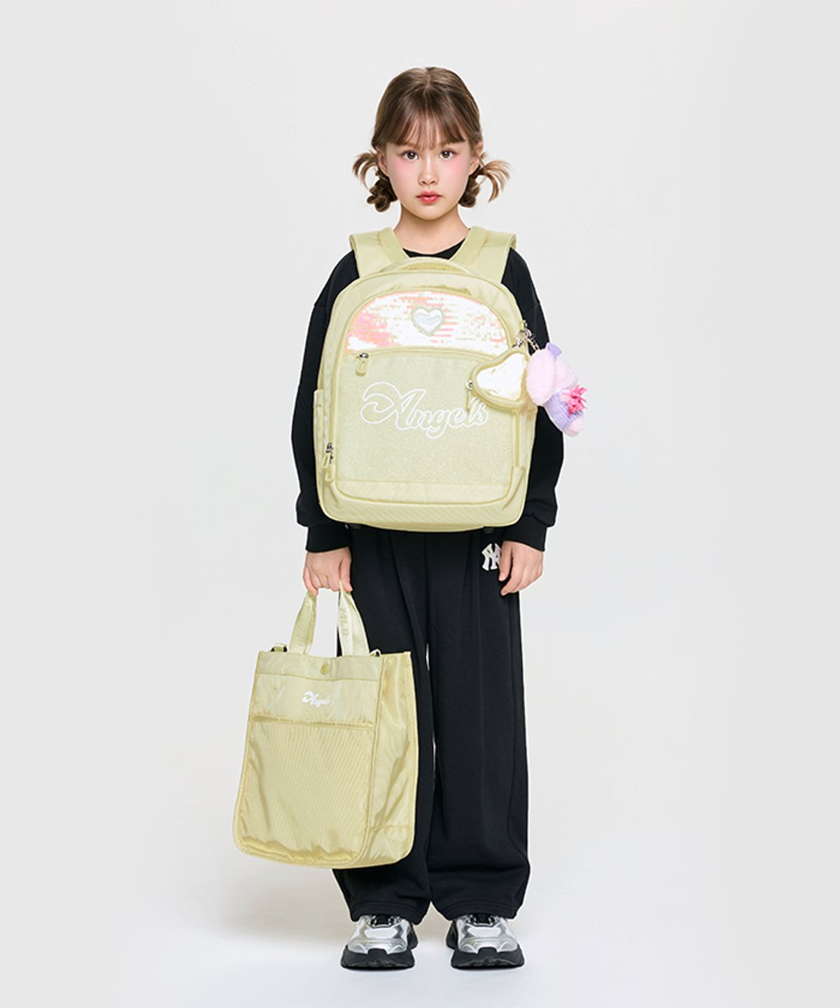 엠엘비 키즈(MLB KIDS) 엔젤스 책가방 세트 LAA (L.Yellow)