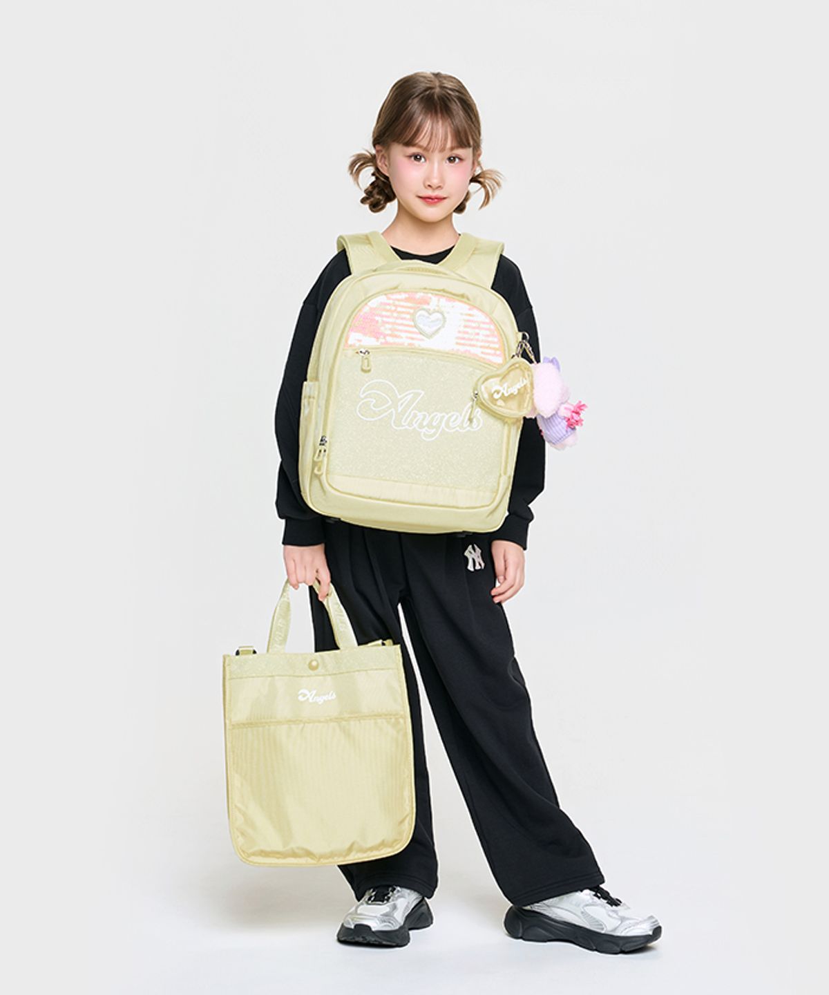 엠엘비 키즈(MLB KIDS) 엔젤스 책가방 세트 LAA (L.Yellow)