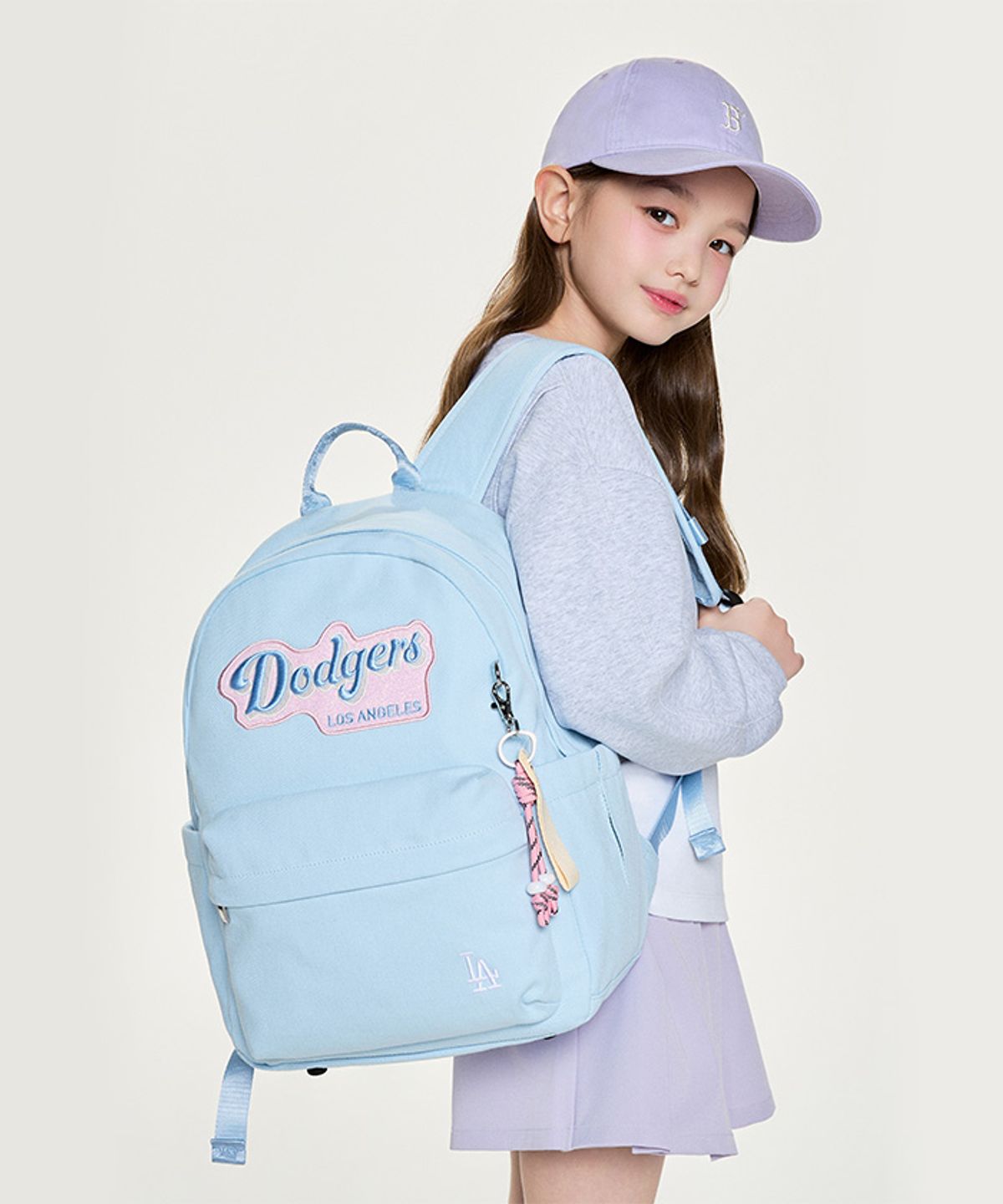 엠엘비 키즈(MLB KIDS) 걸즈 스트릿 백팩 LA (L.Blue)