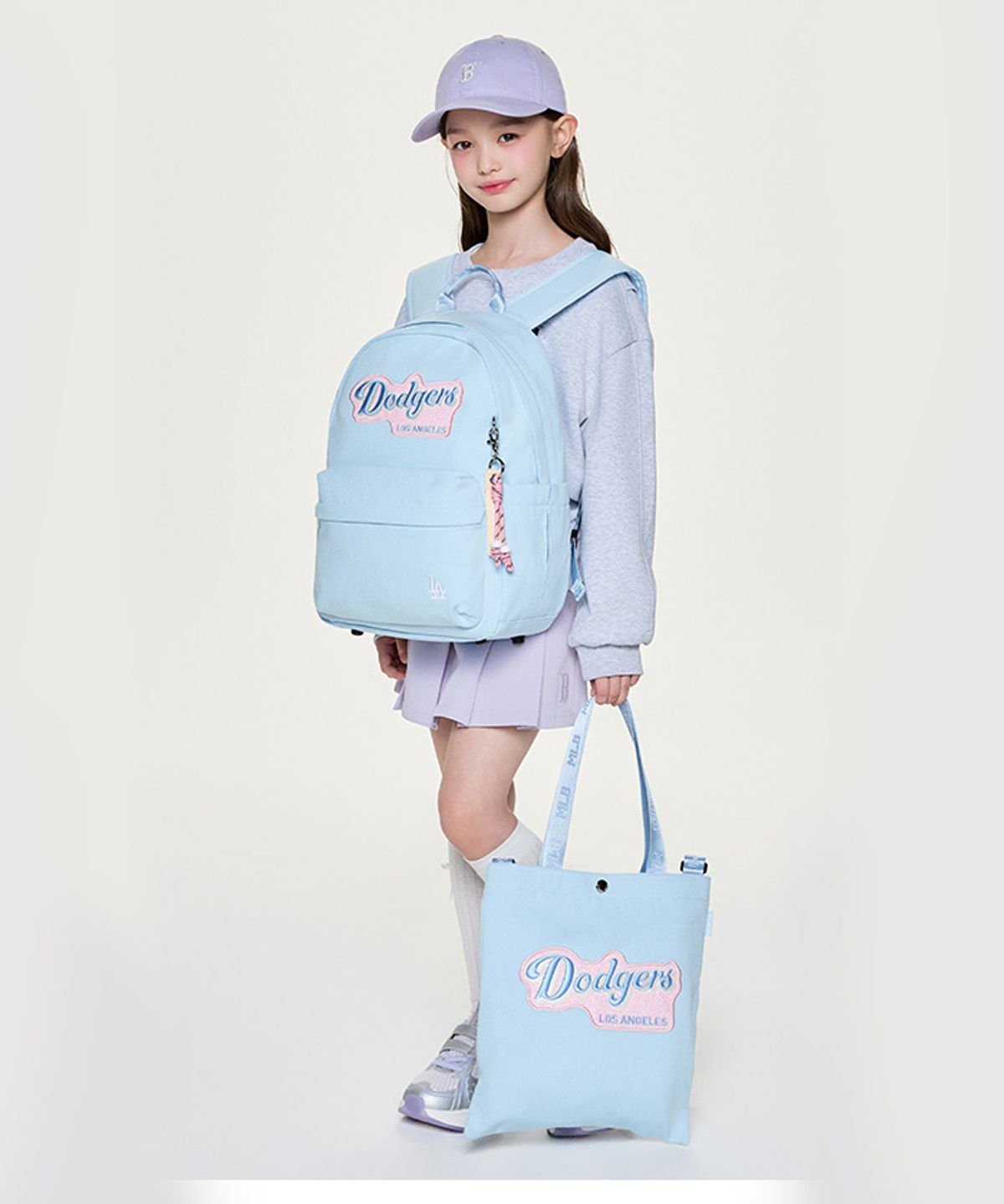 엠엘비 키즈(MLB KIDS) 걸즈 스트릿 백팩 LA (L.Blue)