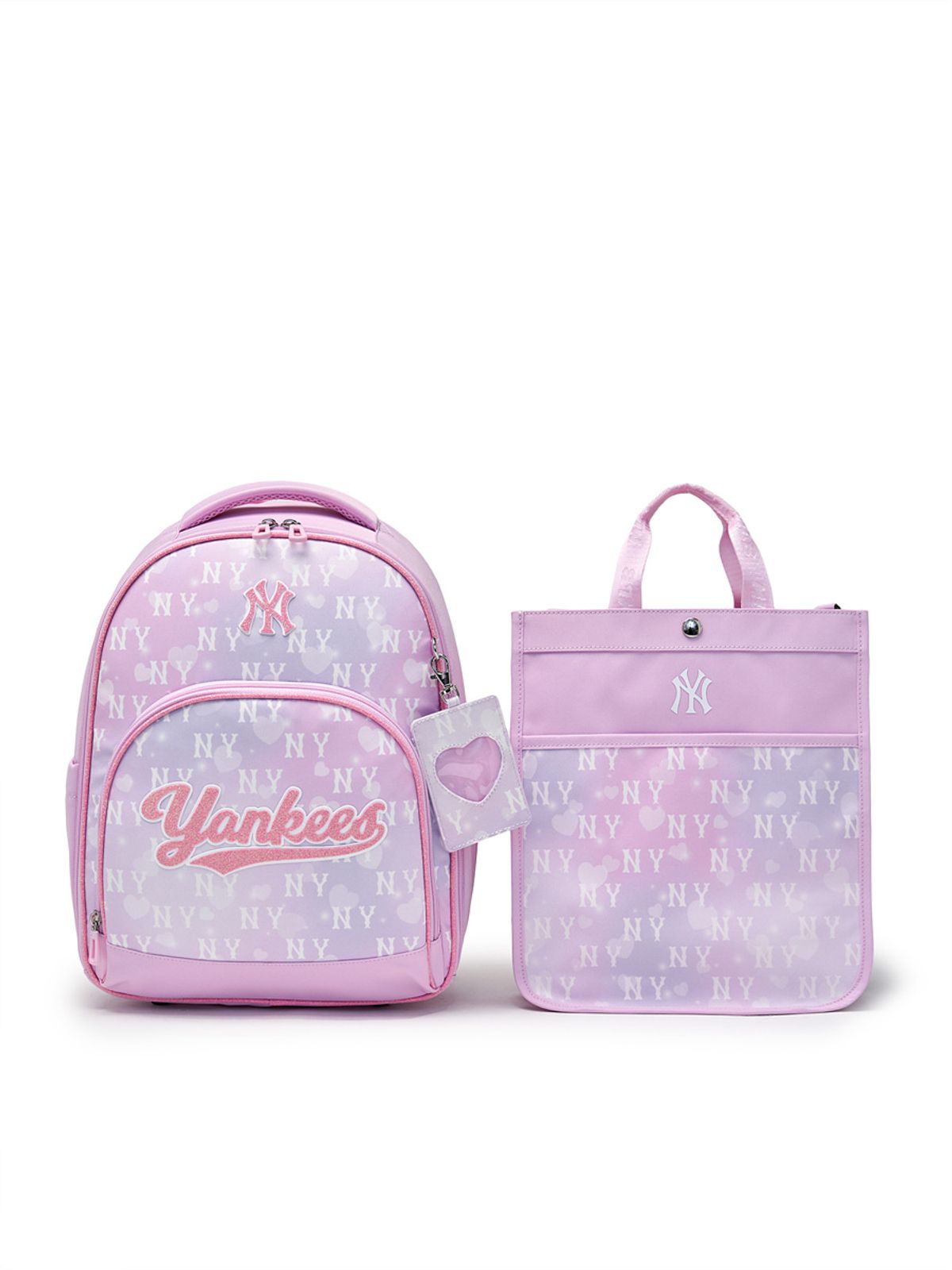 엠엘비 키즈(MLB KIDS) 오로라 책가방 세트 NY (Pink)