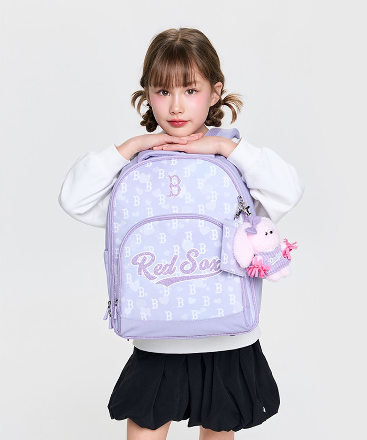엠엘비 키즈(MLB KIDS) 오로라 책가방 세트 BOS (Lavender)