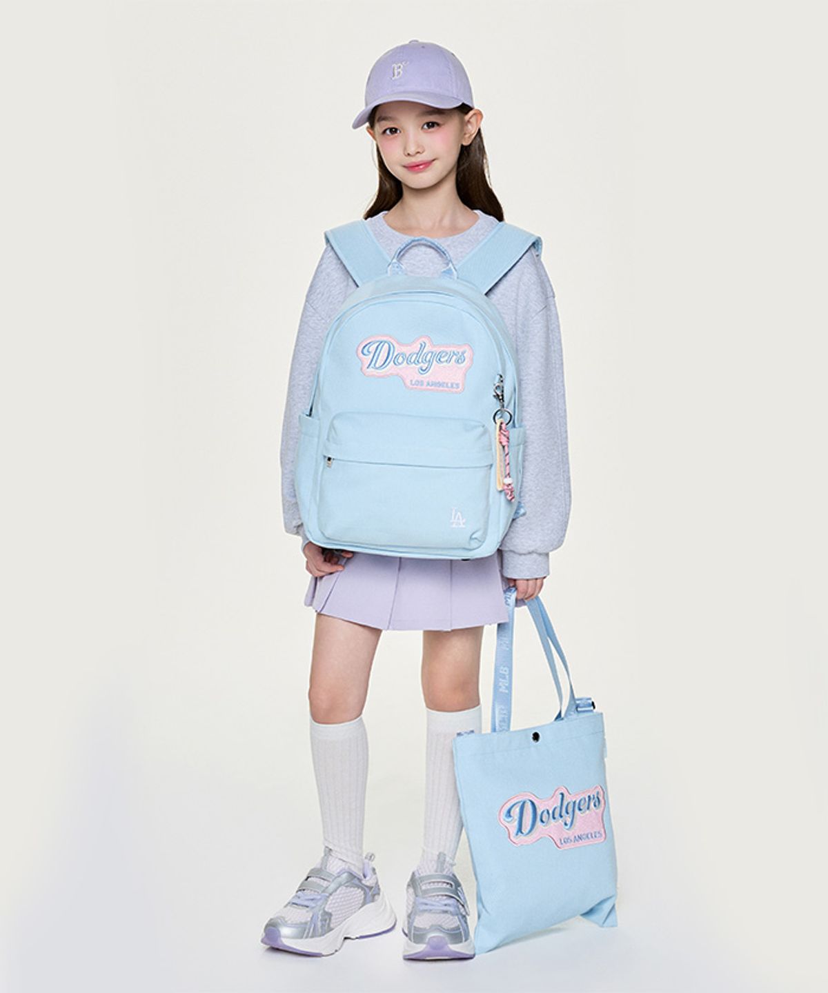 엠엘비 키즈(MLB KIDS) 걸즈 스트릿 크로스백 LA (L.Blue)