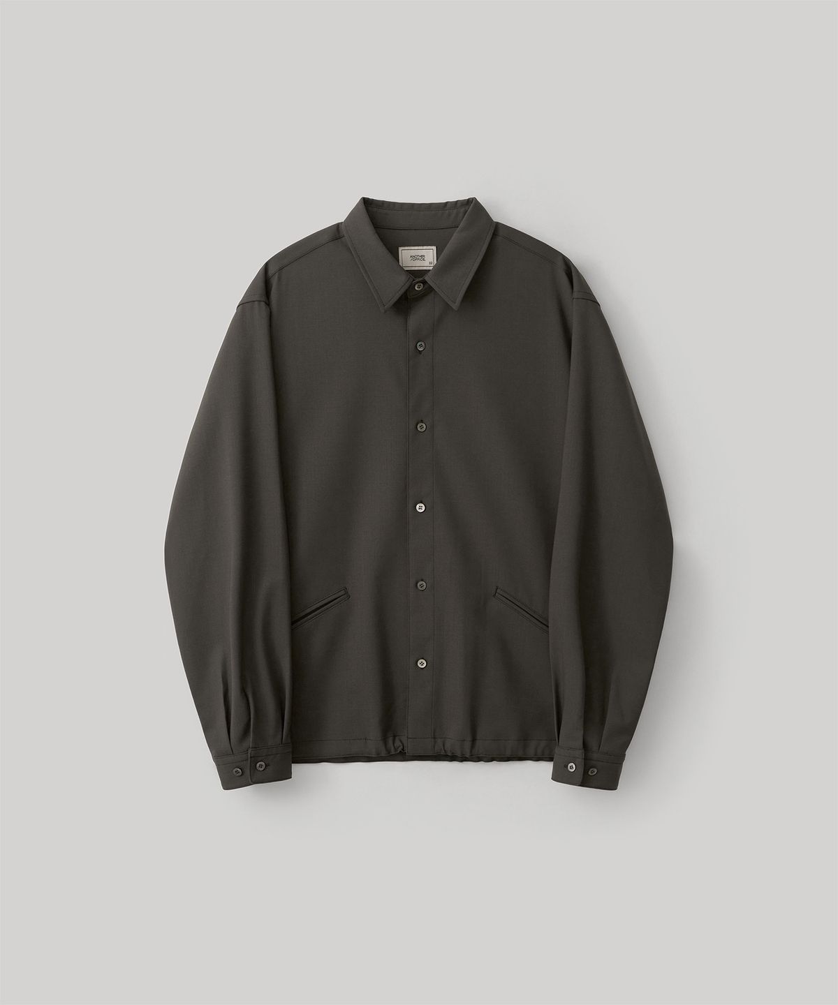 어나더 오피스(ANOTHER OFFICE) [SET] Tropical-Wool Coach Jacket Set-Up (Dark oak)
