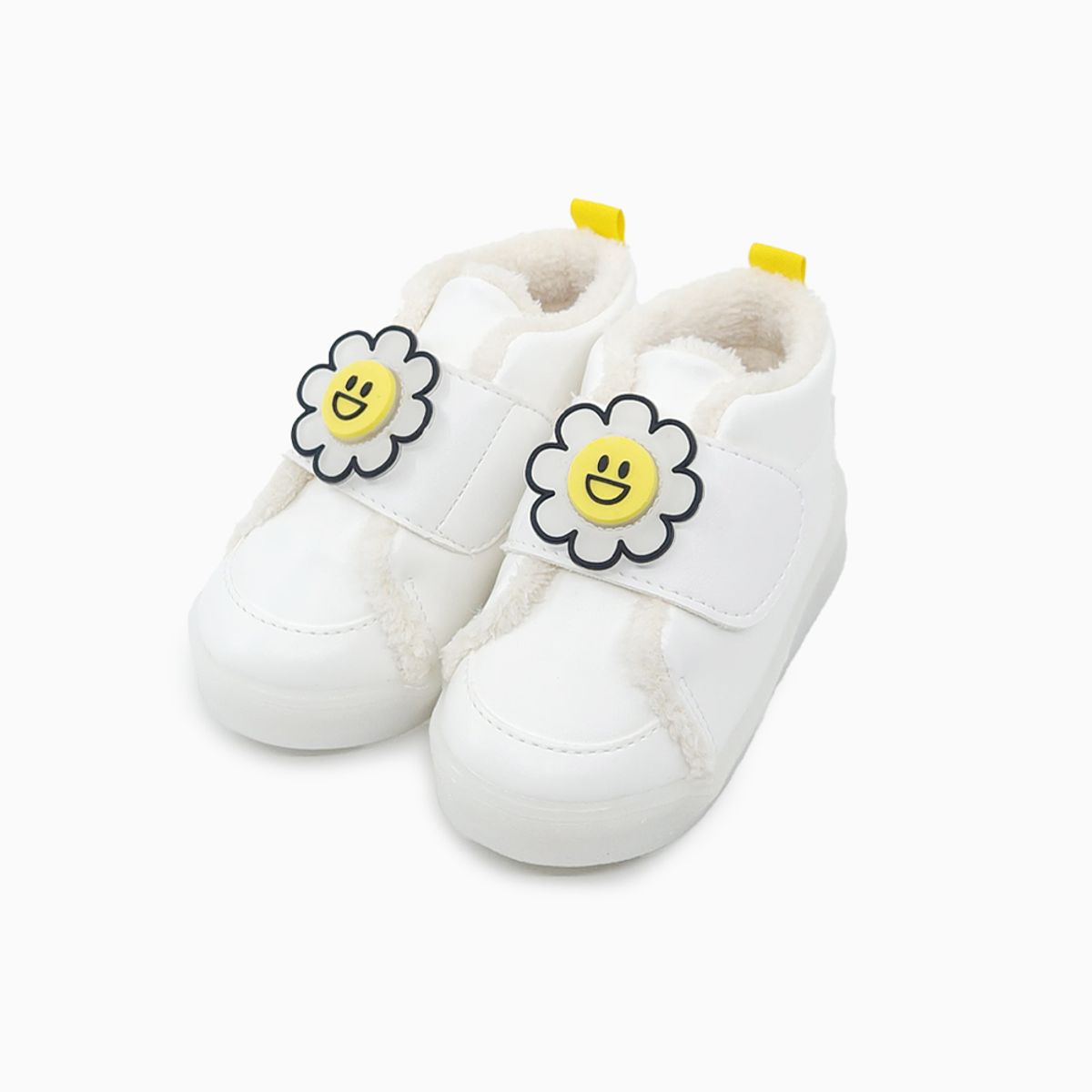 베이비솔(BABYSOLE) 폼폼데이지LED털운동화