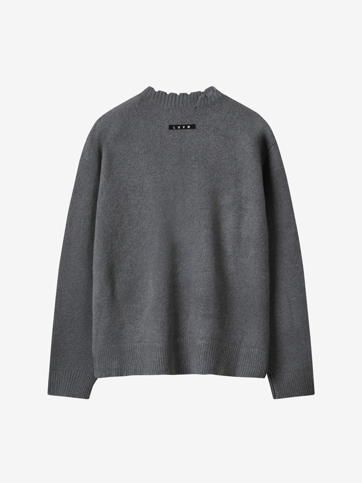 엘유브이엠(LUVM) OVERSIZE KNIT PULLOVER FOR MEN_GRAY