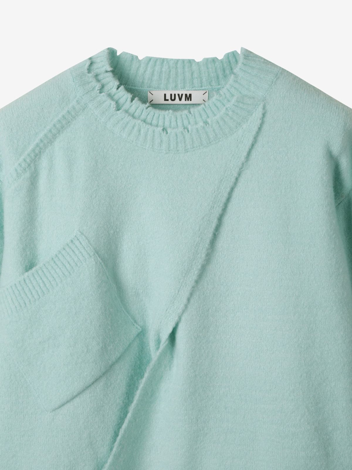 엘유브이엠(LUVM) OVERSIZE KNIT PULLOVER_MINT