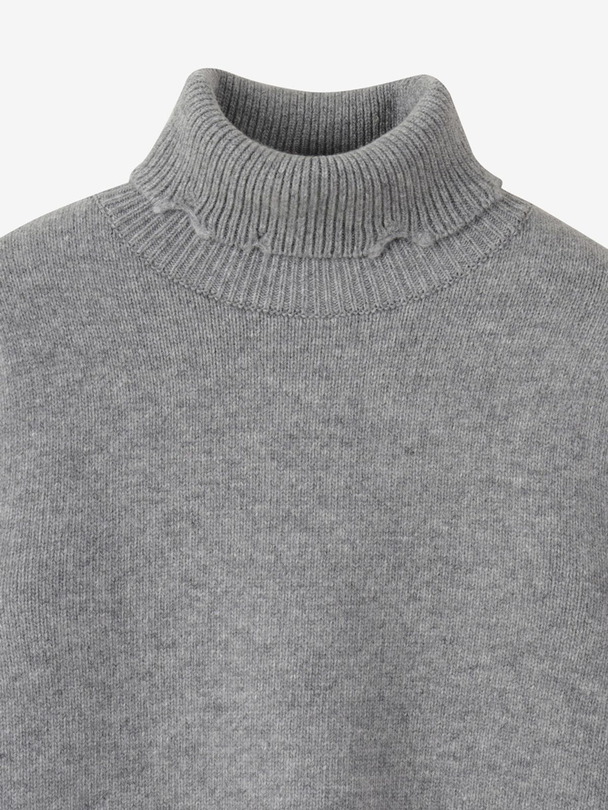 엘유브이엠(LUVM) OVERSIZE HIGH-NECK PULLOVER_MELANGE GRAY