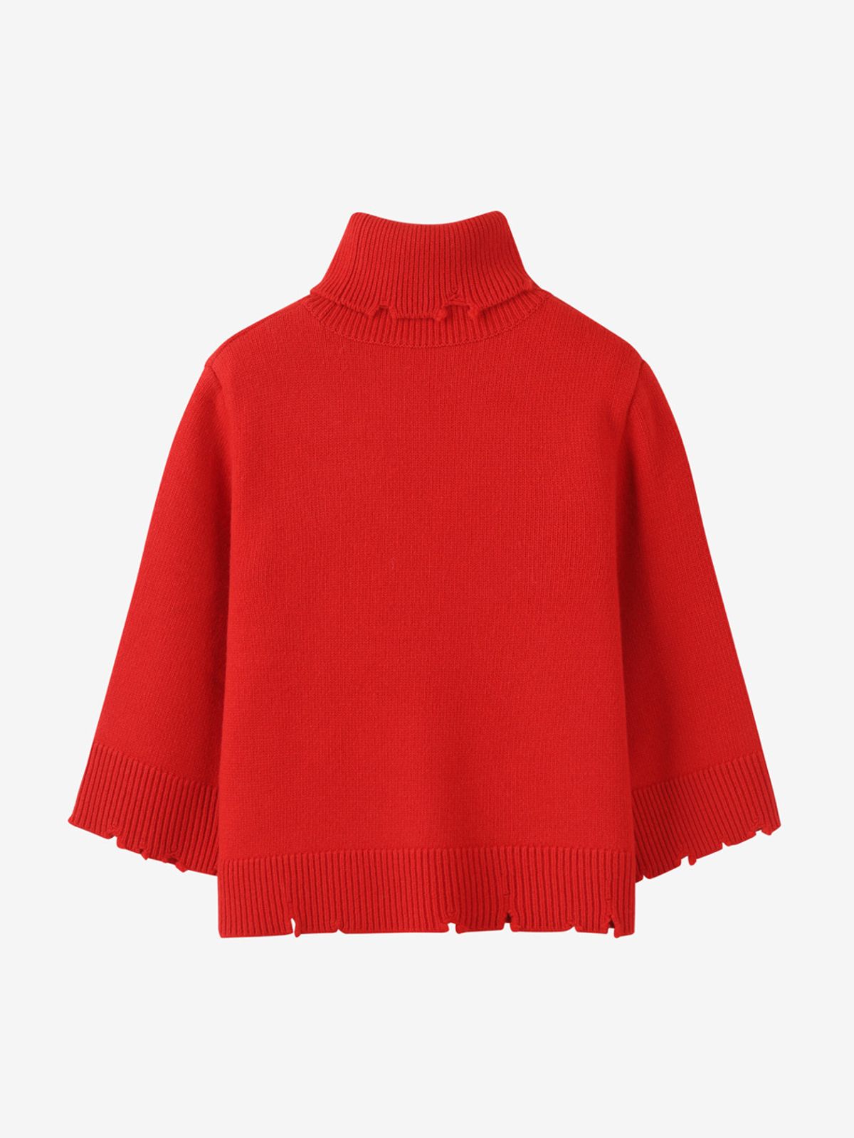 엘유브이엠(LUVM) OVERSIZE HIGH-NECK PULLOVER_RED