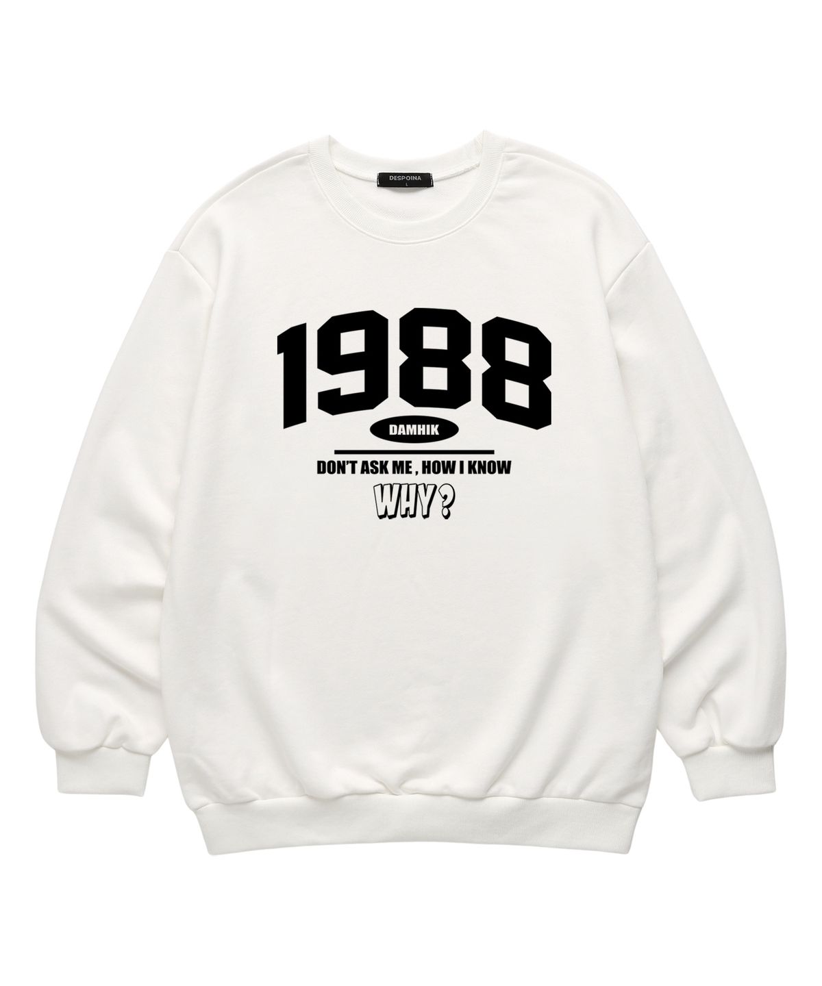 바리게이트(BARIGATE) 1988 WHY  맨투맨 (BLS037) 화이트