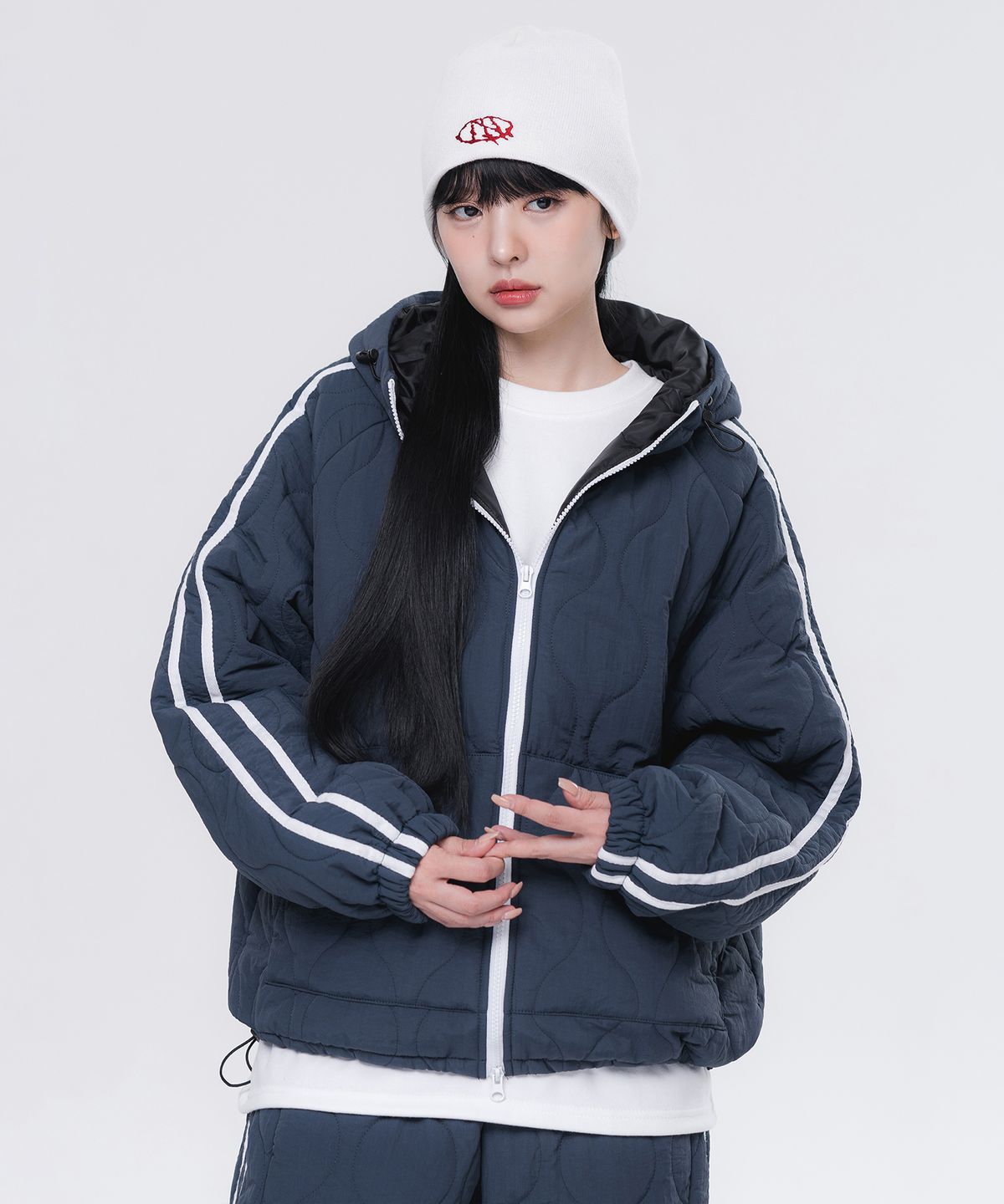 앨빈클로(ALVINCLO) 웜 퀄티드 후드 패딩 점퍼 DLX2957 (3 COLOR)