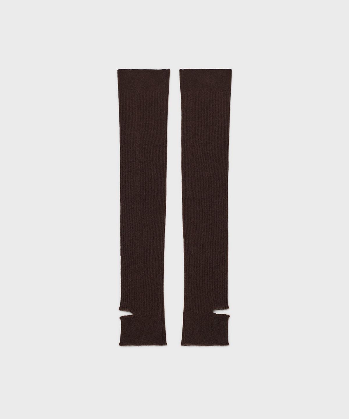 더애틋(THE AÉTUT) Ribbed Cashmere Leg Warmers_Brown