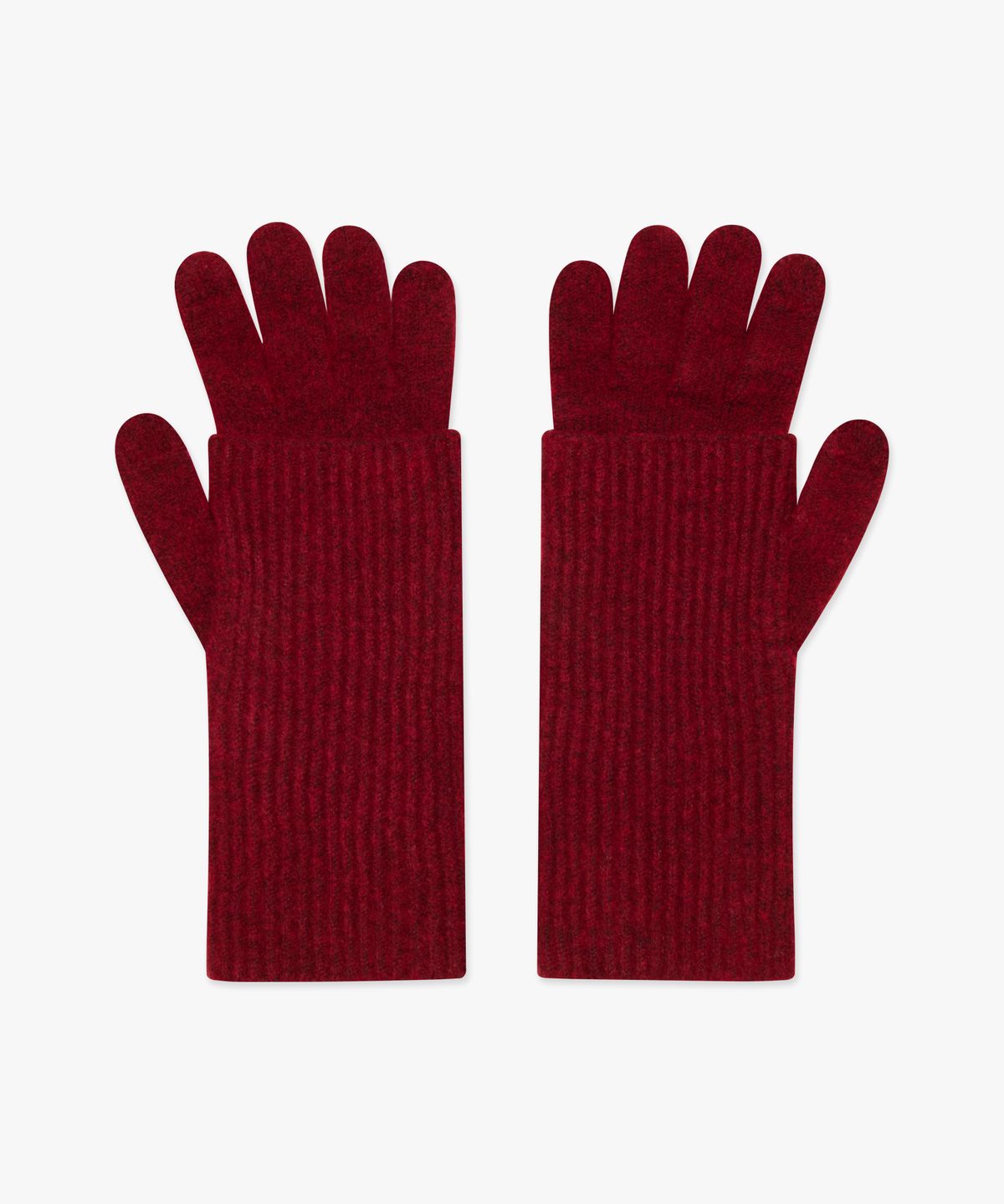 엘엠씨(LMC) LAYERED KNIT GLOVES burgundy