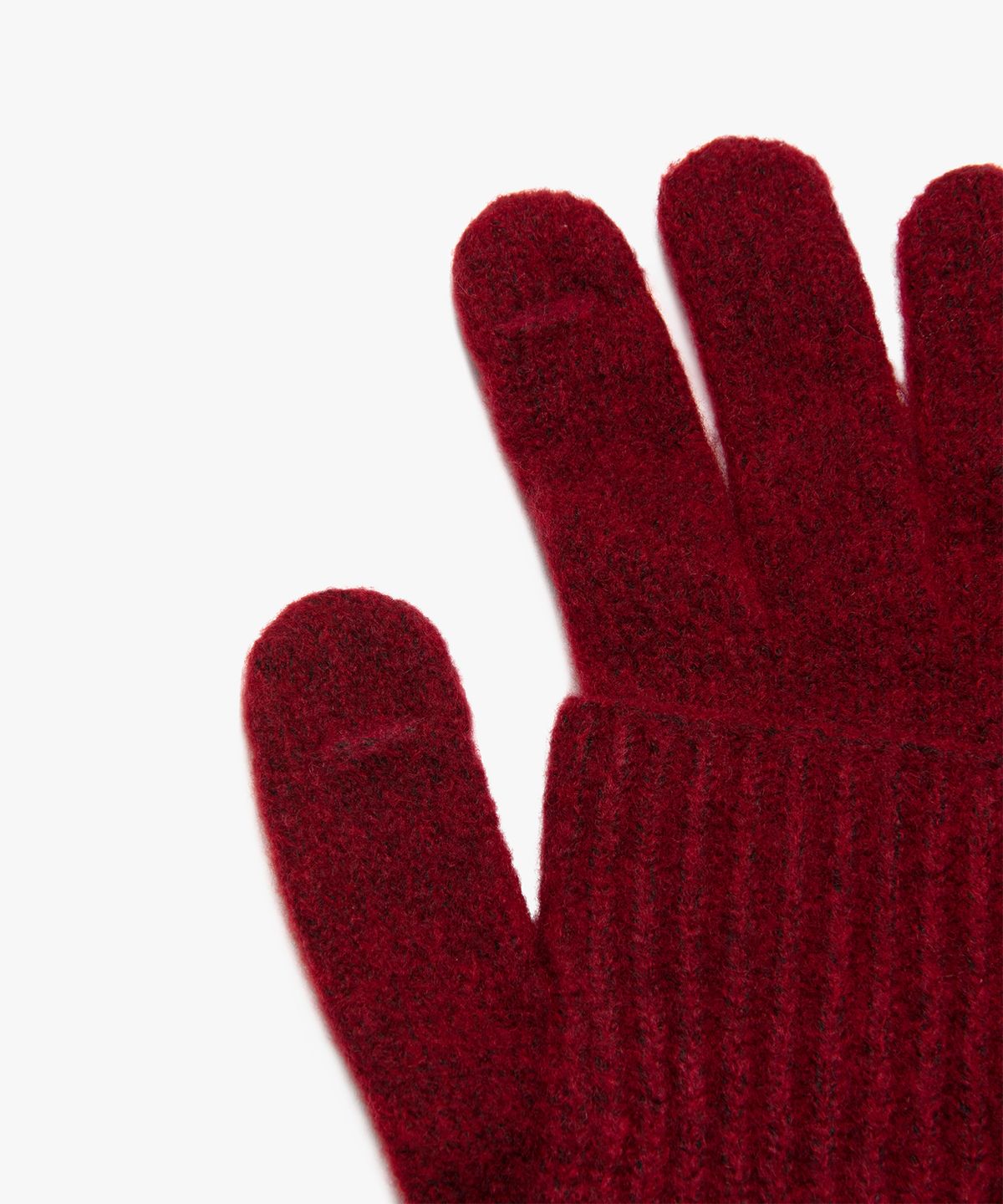 엘엠씨(LMC) LAYERED KNIT GLOVES burgundy