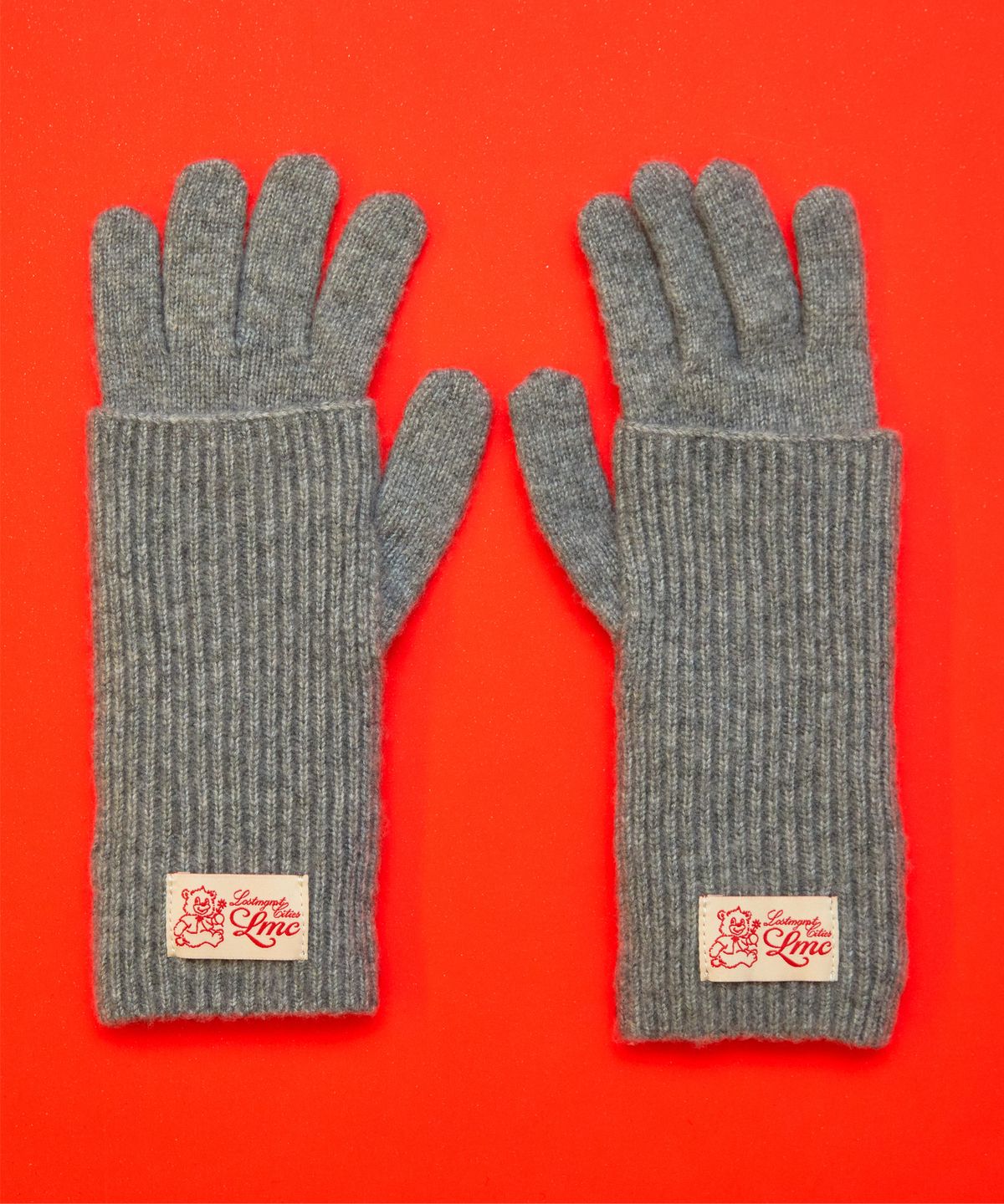 엘엠씨(LMC) LAYERED KNIT GLOVES gray
