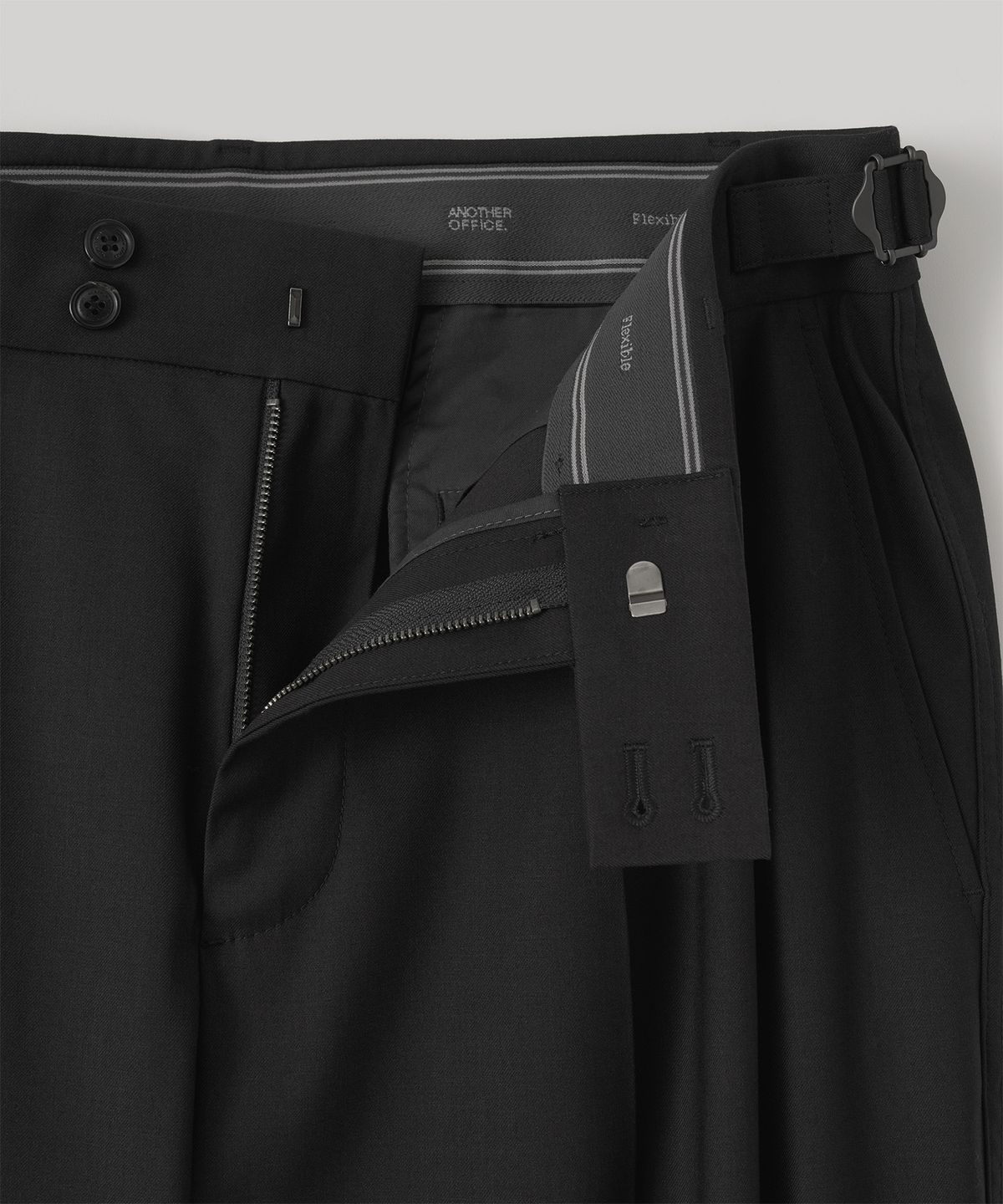 어나더 오피스(ANOTHER OFFICE) [AW] Santiago Slacks flexible (Black)
