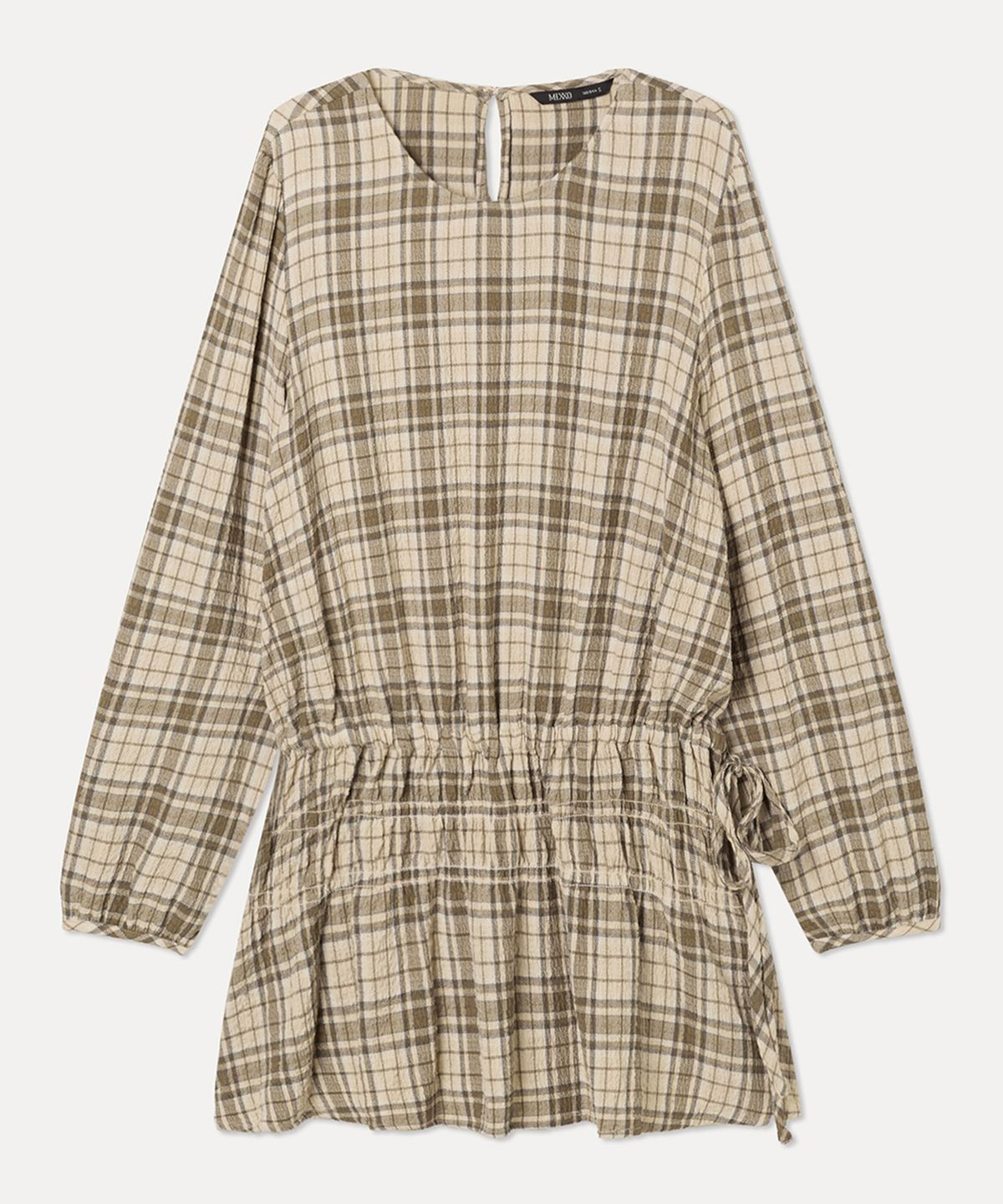 미쏘(MIXXO) 셔링 플레어 미니 원피스_MIWOWG111B