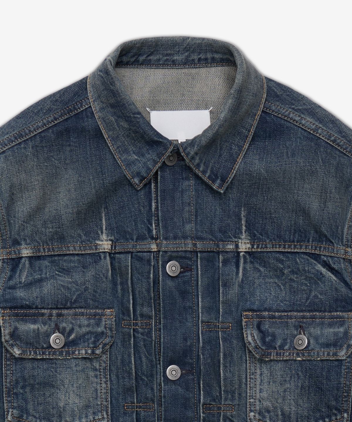 메종 마르지엘라(MAISON MARGIELA) 더블 포켓 데님 재킷 - 블루 / S29AM0404M30037961