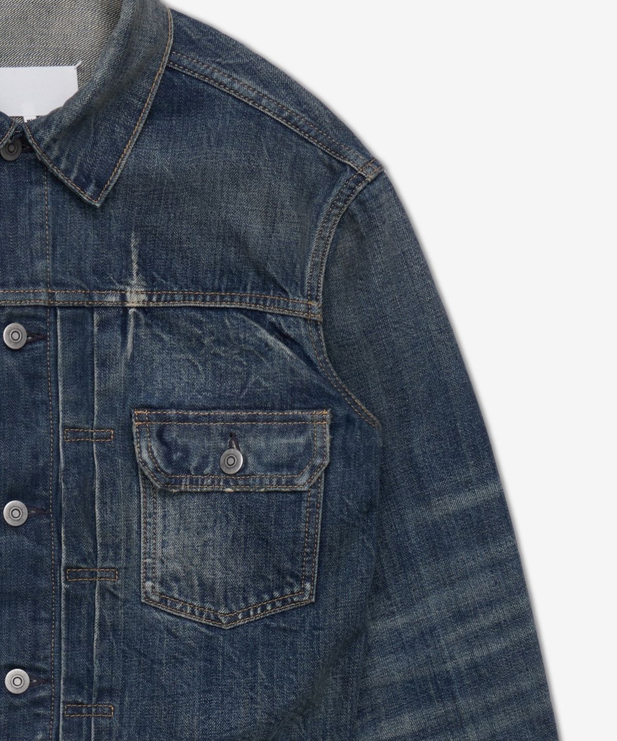 메종 마르지엘라(MAISON MARGIELA) 더블 포켓 데님 재킷 - 블루 / S29AM0404M30037961