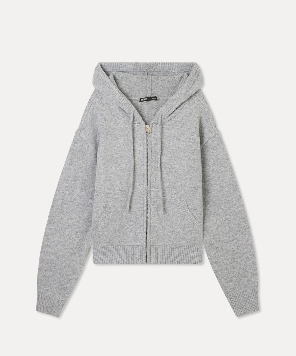 미쏘(MIXXO) 니트 후드집업_MIWCKFV19T