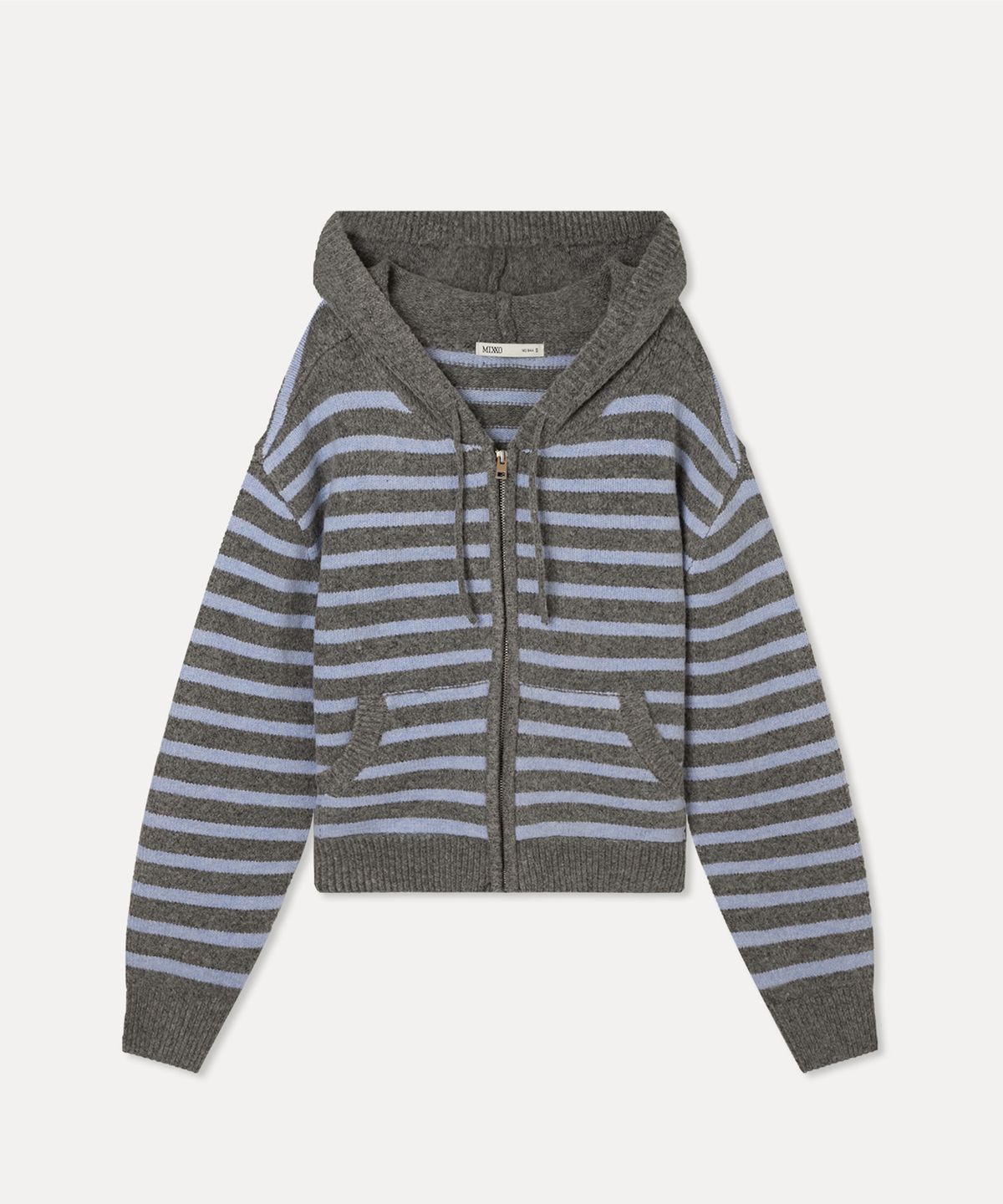 미쏘(MIXXO) 니트 후드집업_MIWCKFV19T