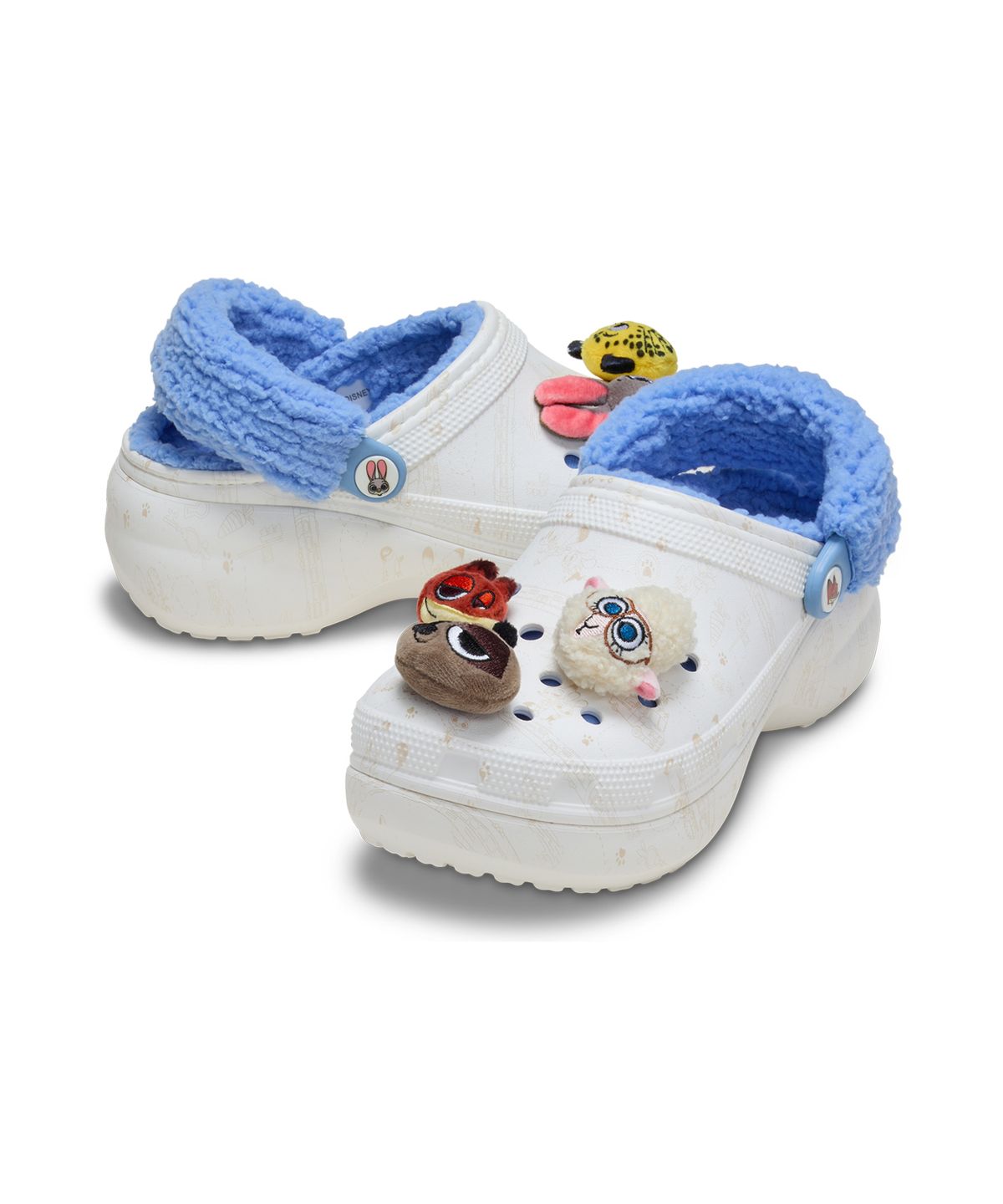 크록스(CROCS) 주토피아 라인드 플랫폼 클로그 - 멀티 / 211751-90H