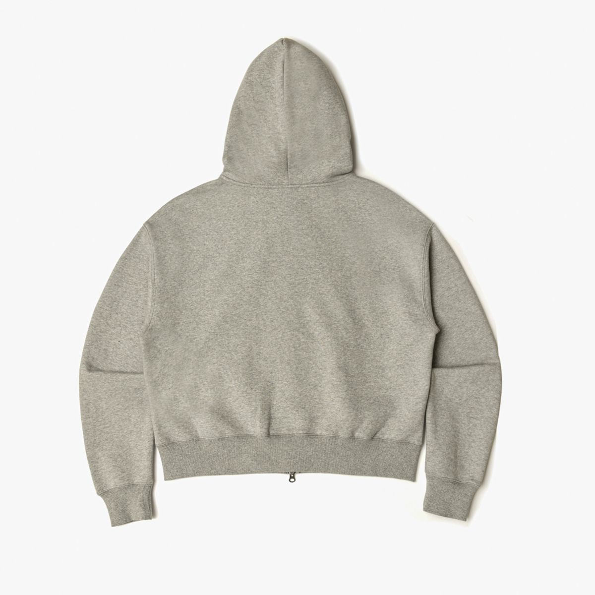 아모우(AMOU) AMOU Fur Hoodie Zip-Up GREY