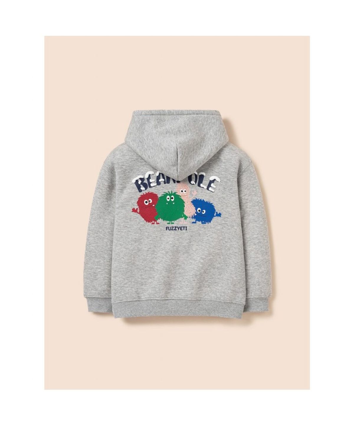 빈폴 키즈(BEANPOLE KIDS) 푸즈예티 그래픽 기모 후드 스웨트 셔츠  그레이 (BI5Y41U063)