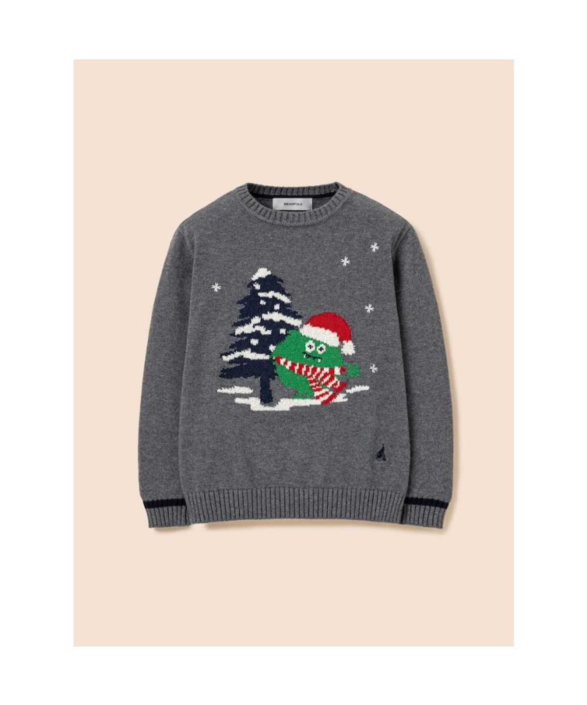 빈폴 키즈(BEANPOLE KIDS) 푸즈예티 인타샤 풀오버 니트  애쉬 (BI5Y51U044)