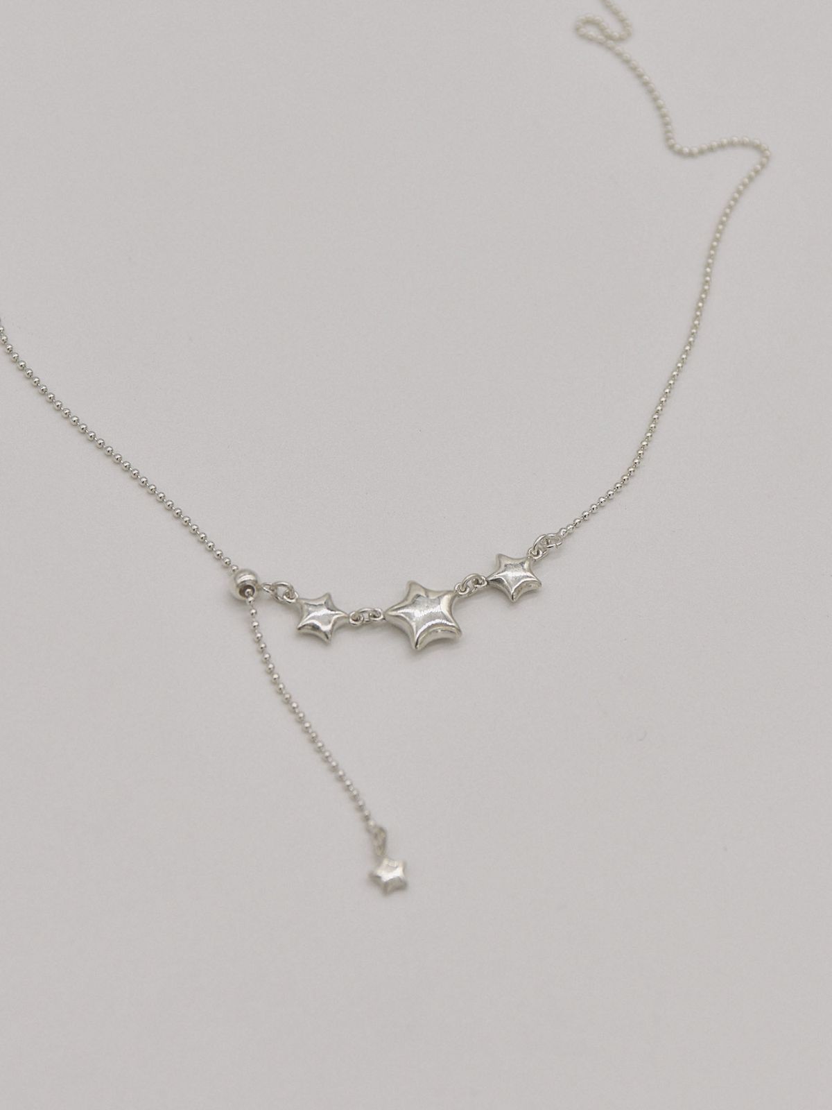 러브트릭스(LOVETRIX) silver925 3star necklace(round ver)