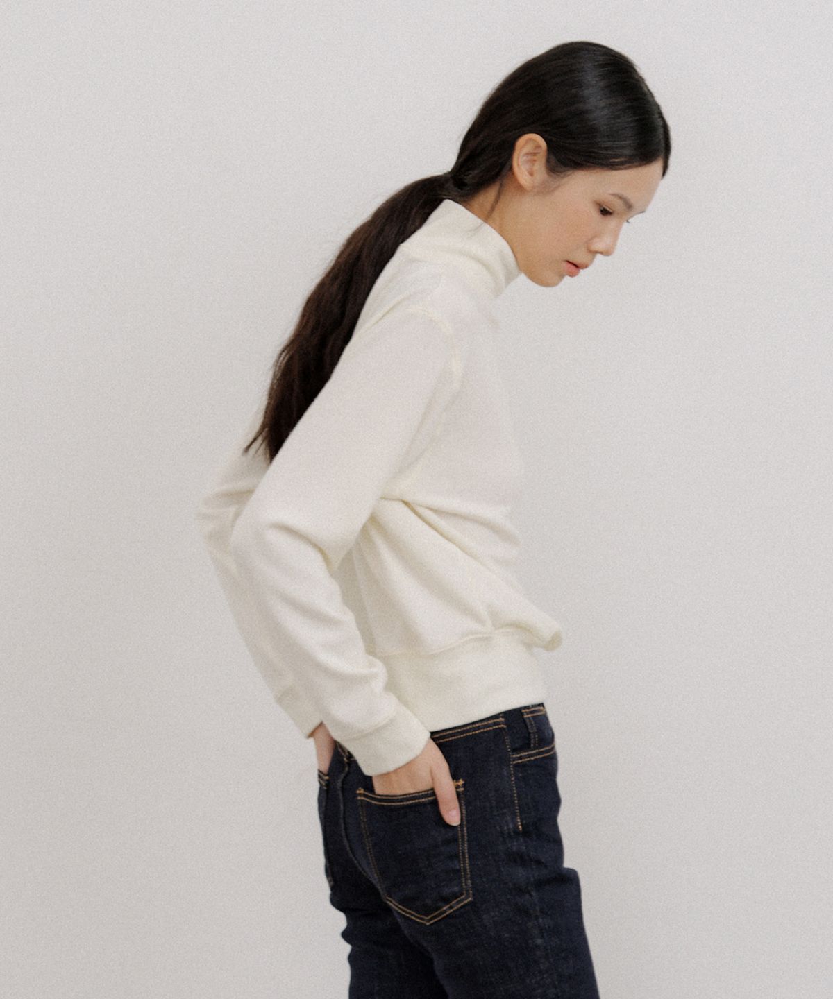 오떼뜨(OCTETTE) POWDER POLA-NECK T SHIRTS_2COLOR