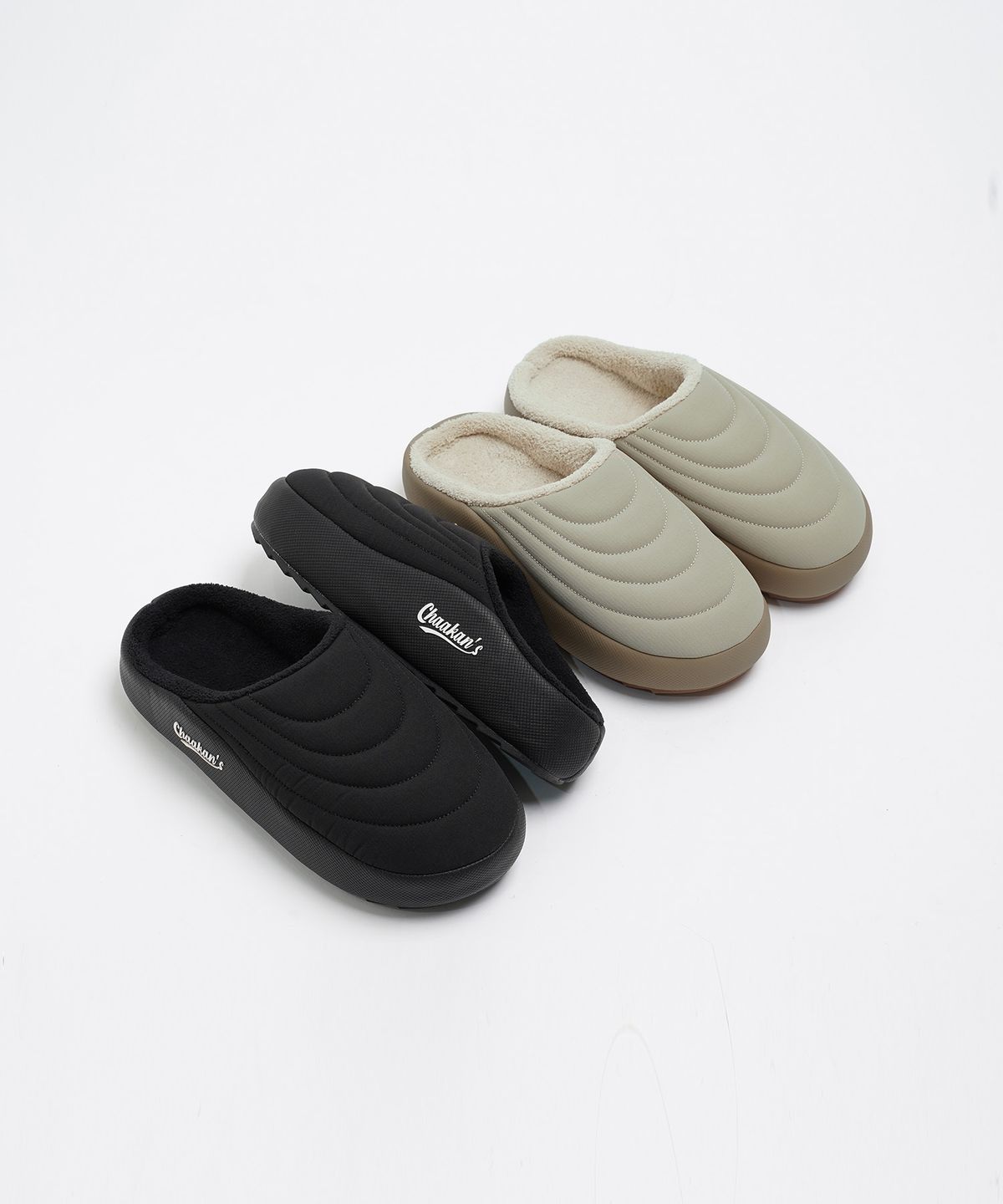 착한구두(CHAAKAN) [UNISEX] 몰리스 퍼안감 퀼팅 패딩 슬리퍼