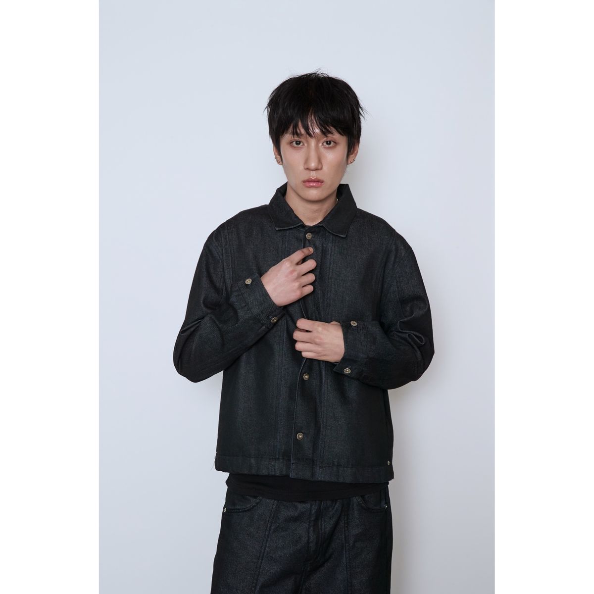 노이네타(NOITNETTA) 코티드 데님 자켓