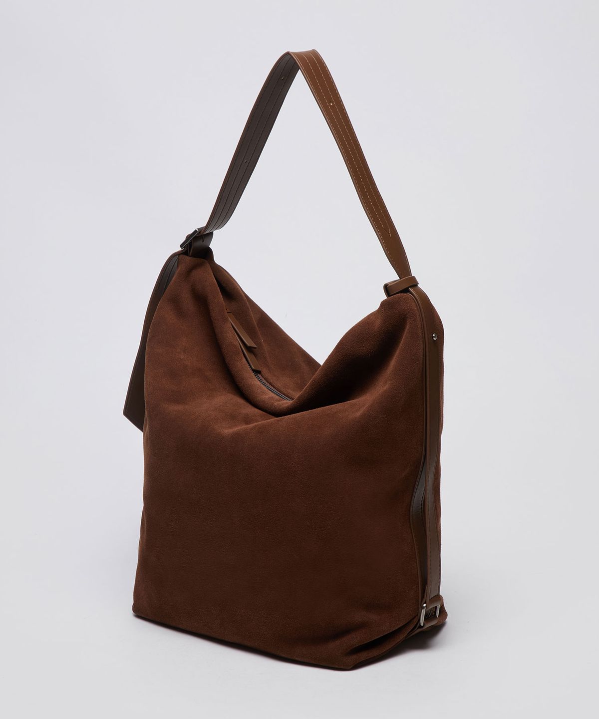 아카이브앱크(ARCHIVEPKE) Pouring bag(Suede brown)_OVBAX25209SBR