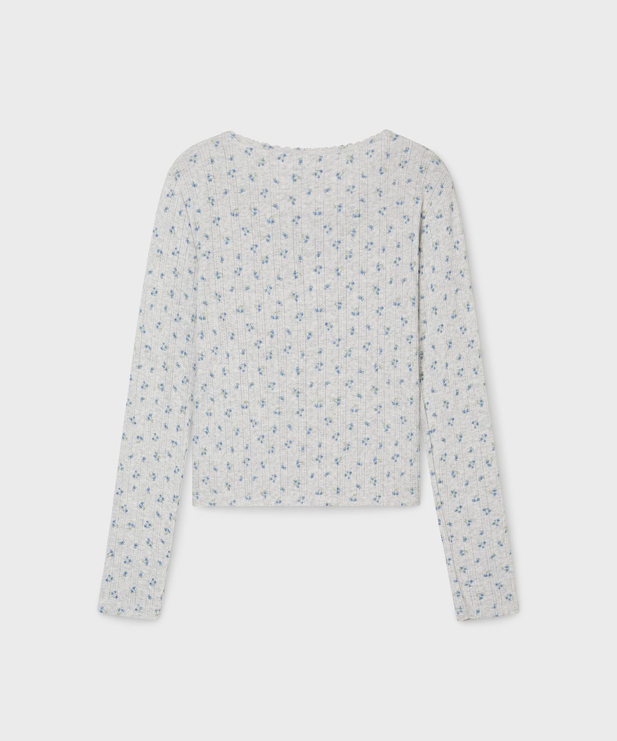 후아유(WHO.A.U) Eyelet Long Sleeve Cardigan / WHLAG2323F