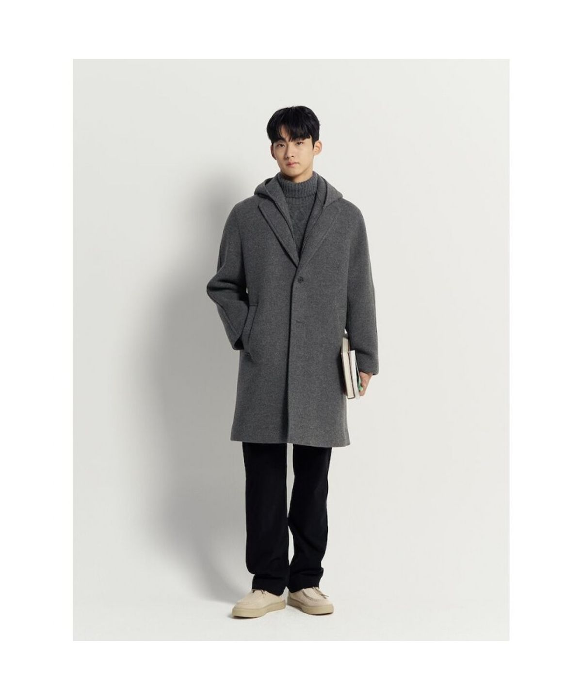 빈폴 멘(BEANPOLE MEN) 아란 터틀넥 니트  애쉬