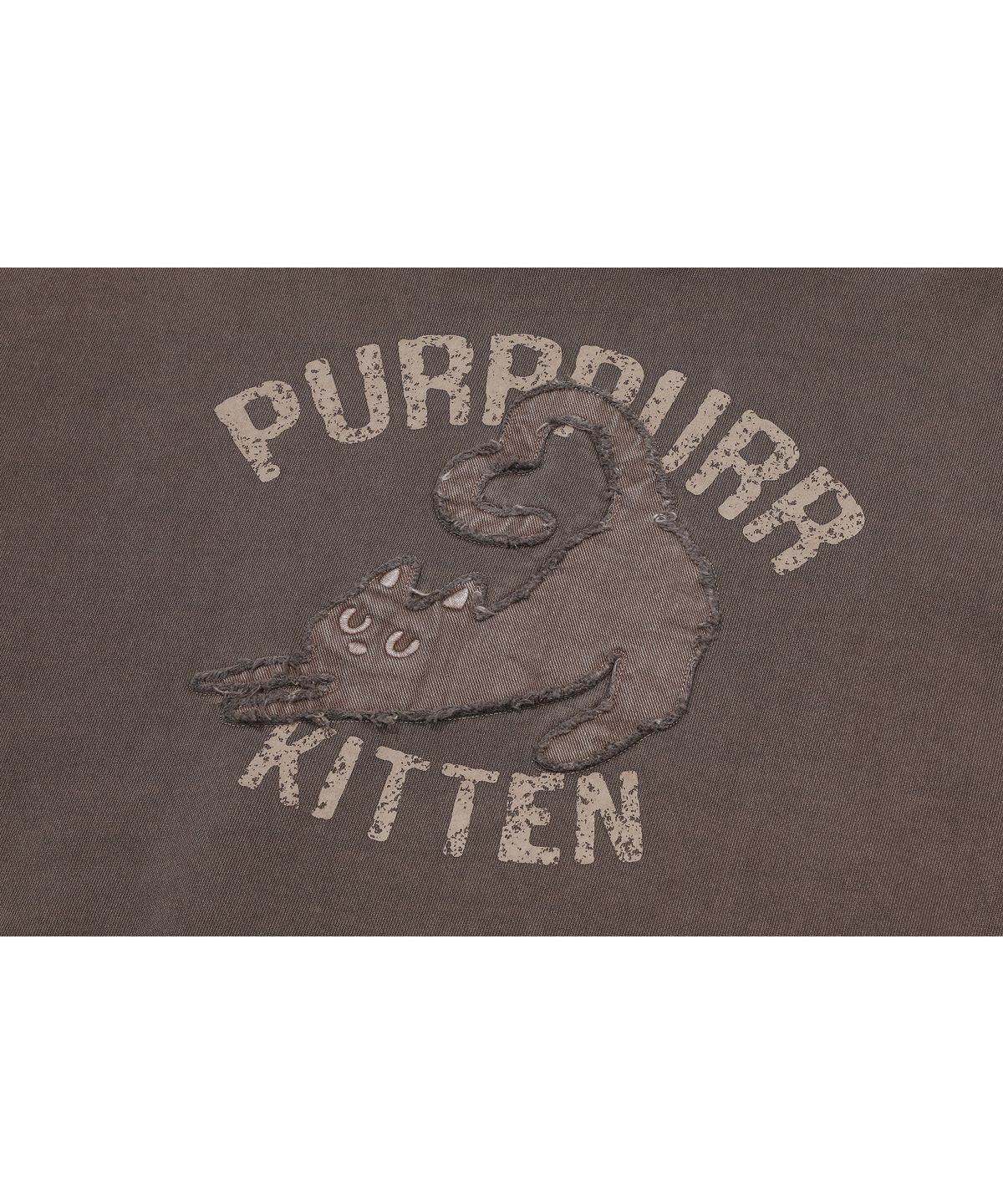 꼼파뇨(CPGN STUDIO) KITTEN 패치 피그먼트 후드티 브라운
