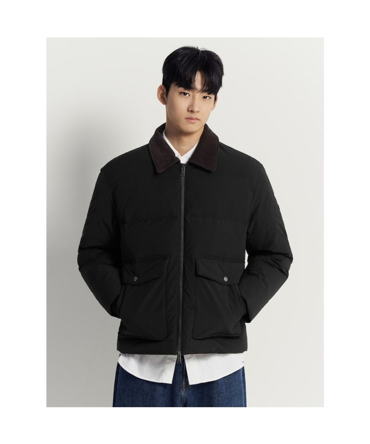 빈폴 멘(BEANPOLE MEN) 헌팅 다운 재킷  블랙