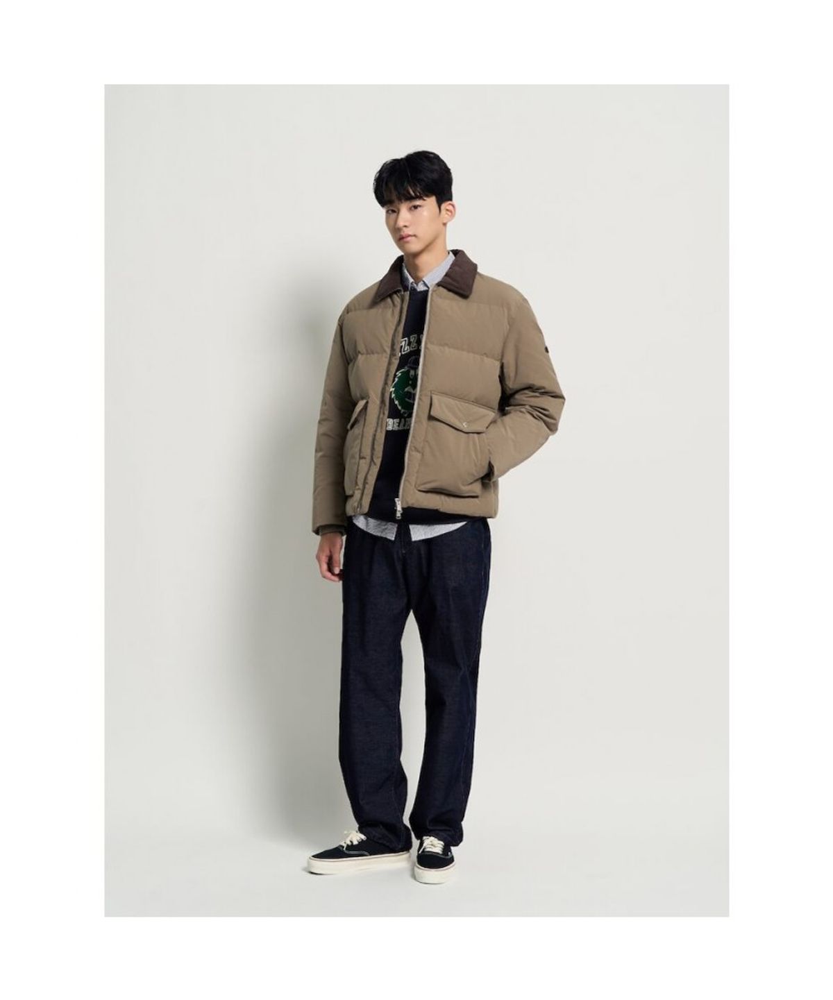 빈폴 멘(BEANPOLE MEN) 헌팅 다운 재킷  베이지