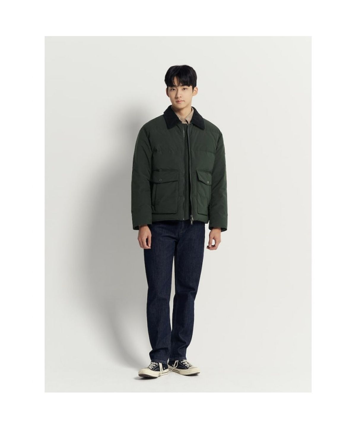 빈폴 멘(BEANPOLE MEN) 헌팅 다운 재킷  그린