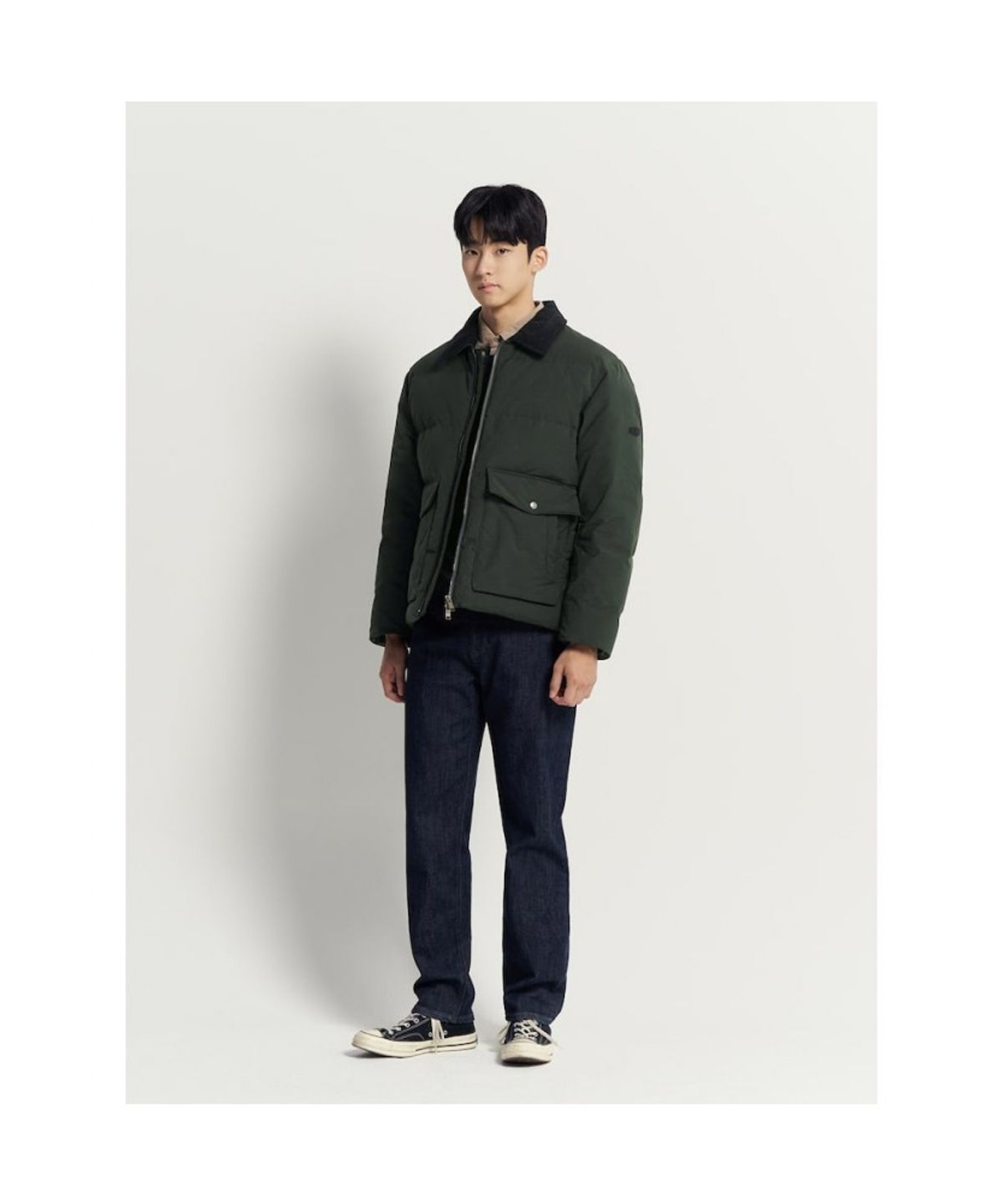 빈폴 멘(BEANPOLE MEN) 헌팅 다운 재킷  그린
