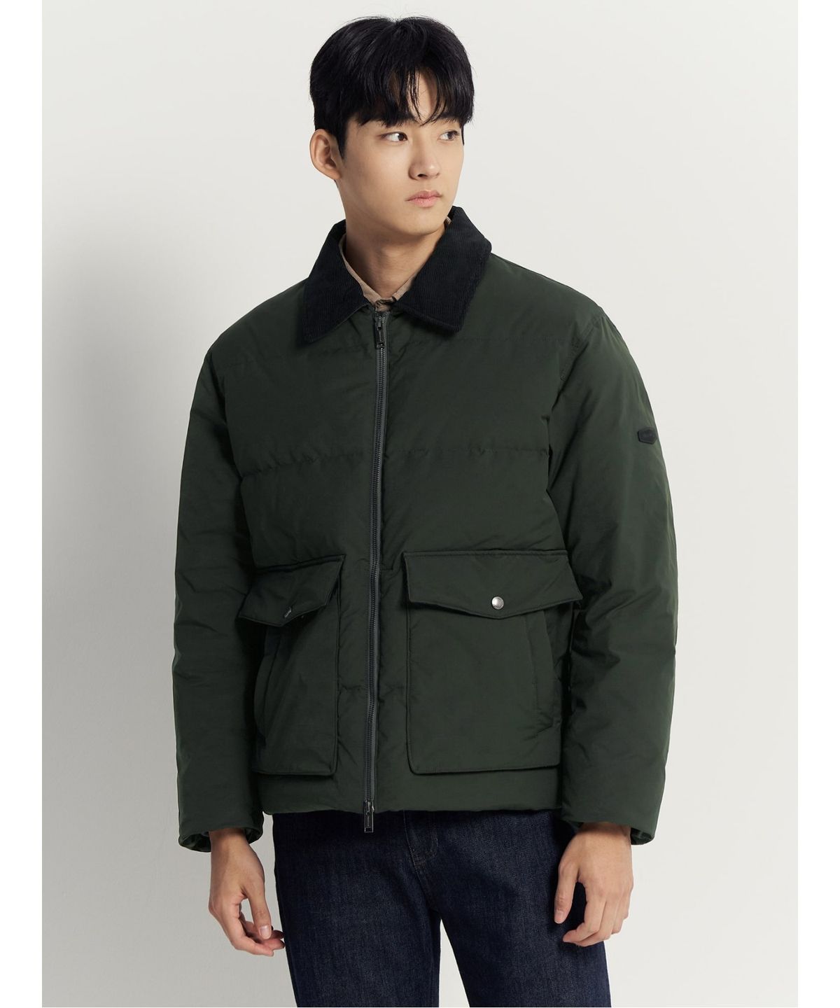 빈폴 멘(BEANPOLE MEN) 헌팅 다운 재킷  그린