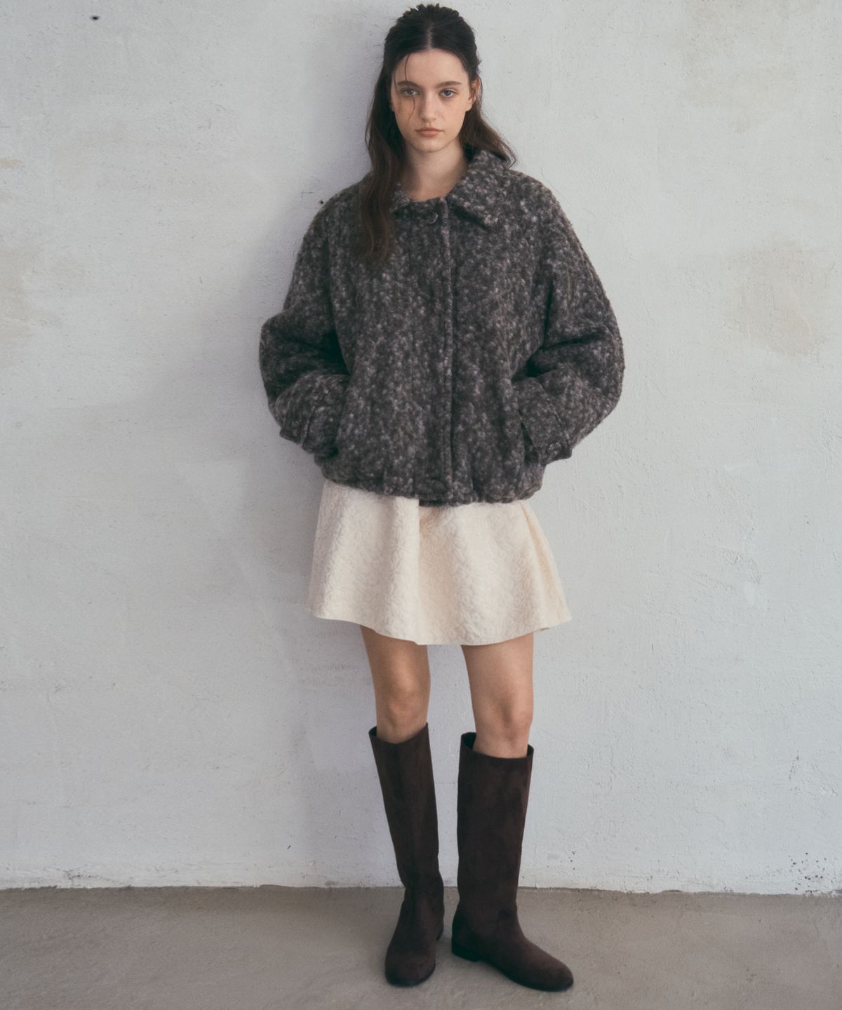 아우어노스텔지아(OURNOSTALGIA) Alpaca Cloud Jumper_Brown(O25-OT09)