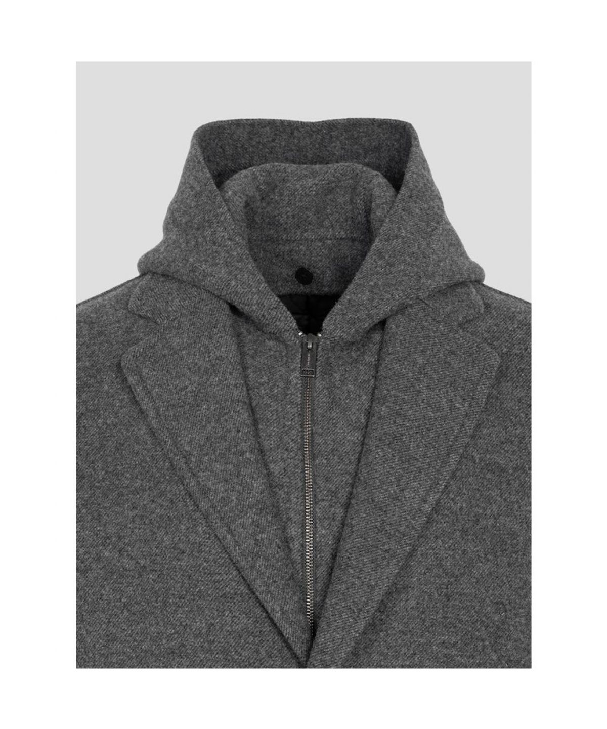 빈폴 멘(BEANPOLE MEN) 울 후드 코트  애쉬