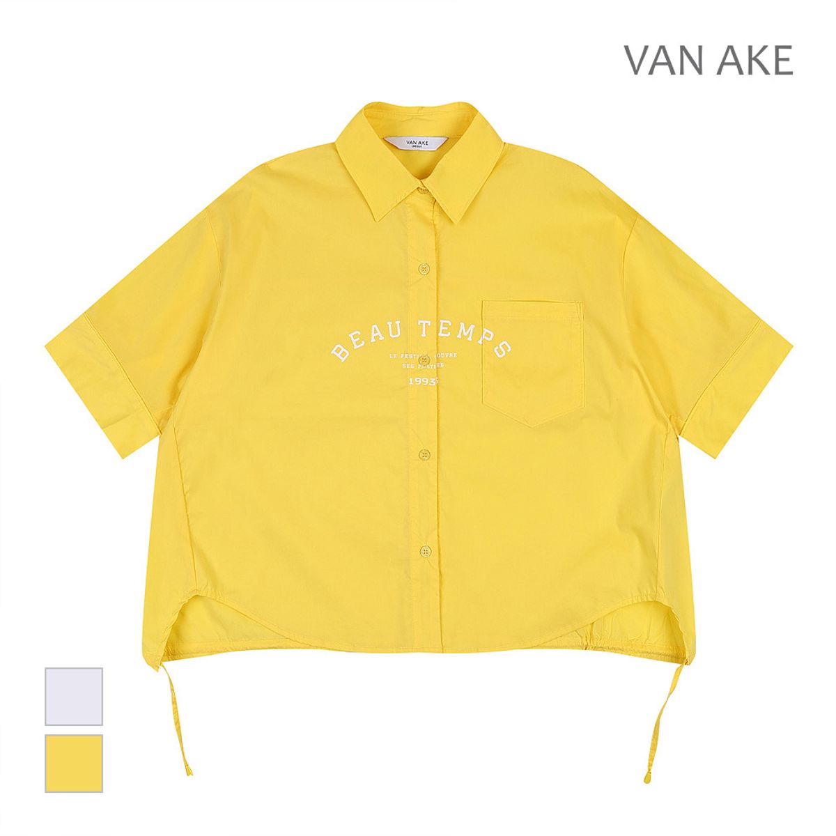 반에이크(VANAKE) 캐주얼 프린트 반팔 셔츠_VB38BLUD04Z