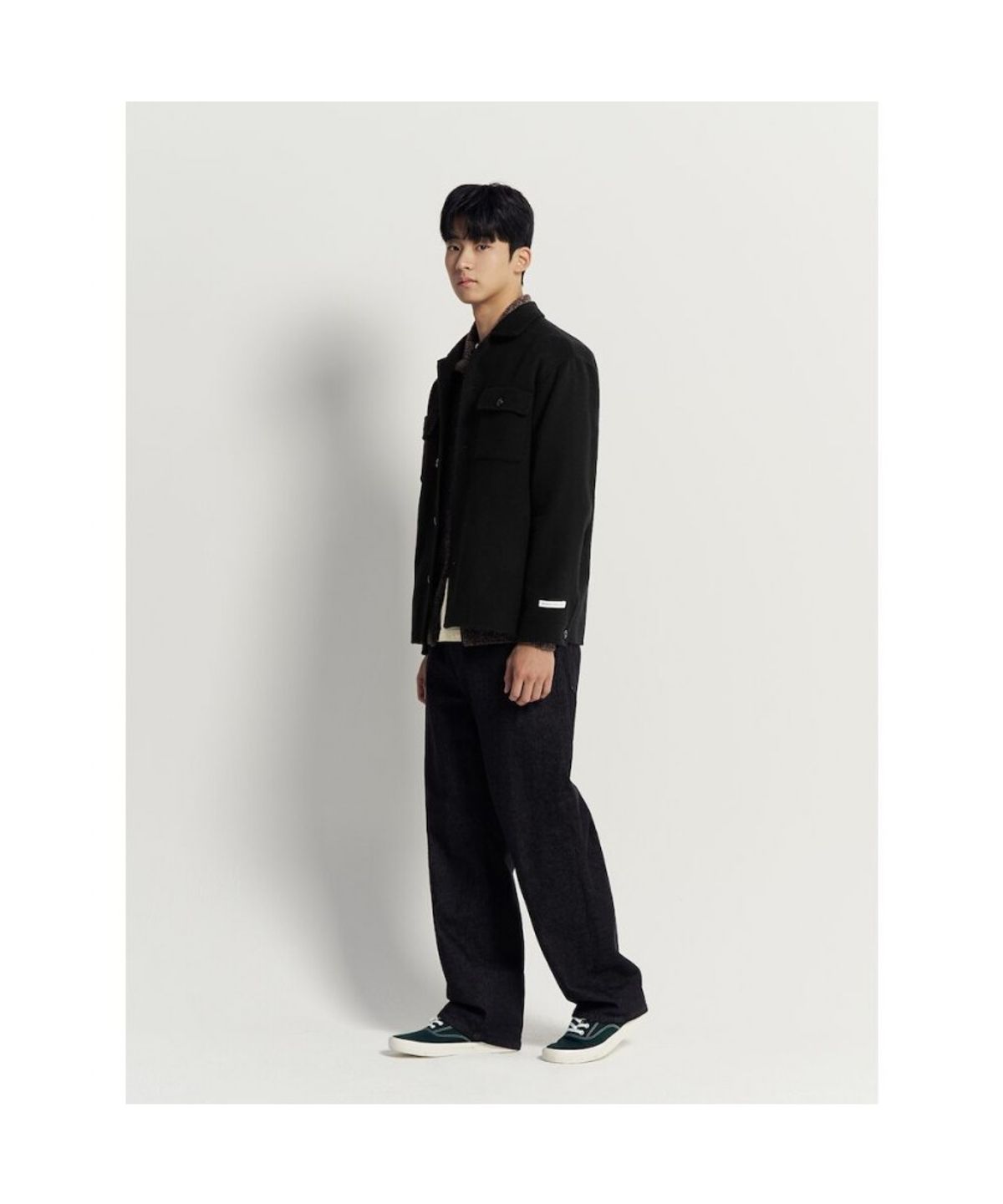 빈폴 멘(BEANPOLE MEN) 핸드메이드 아우터형 셔츠  블랙