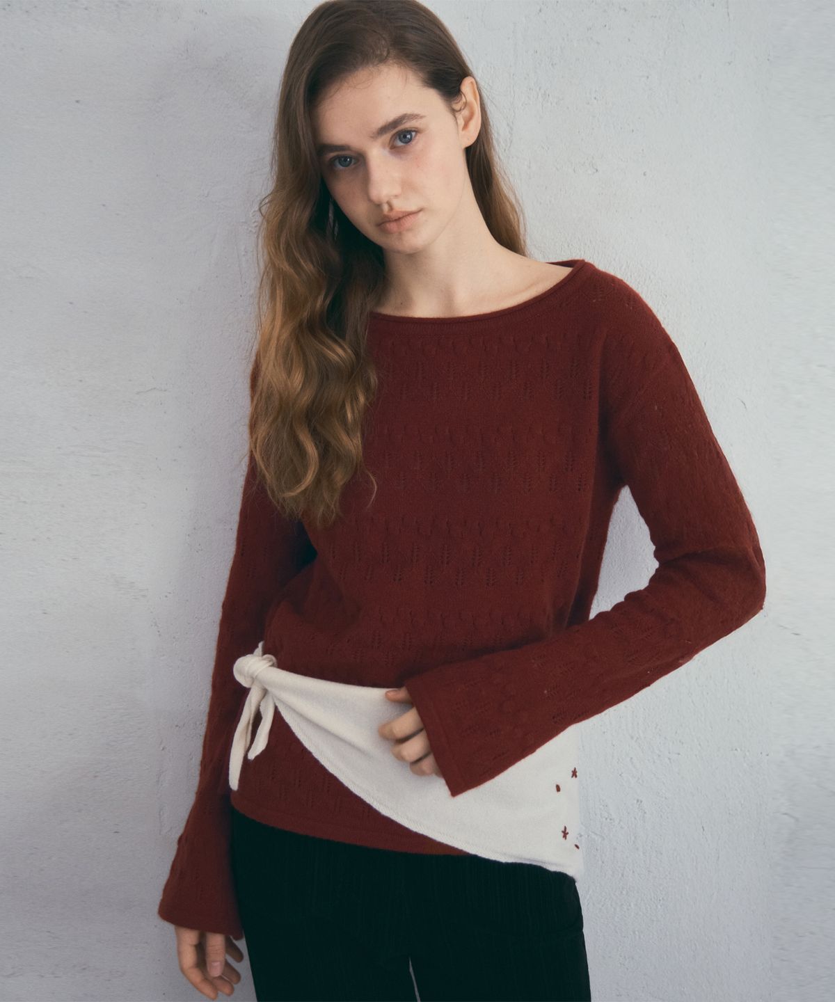 아우어노스텔지아(OURNOSTALGIA) Mild Bloom Knit_2color(OC25-KN25)