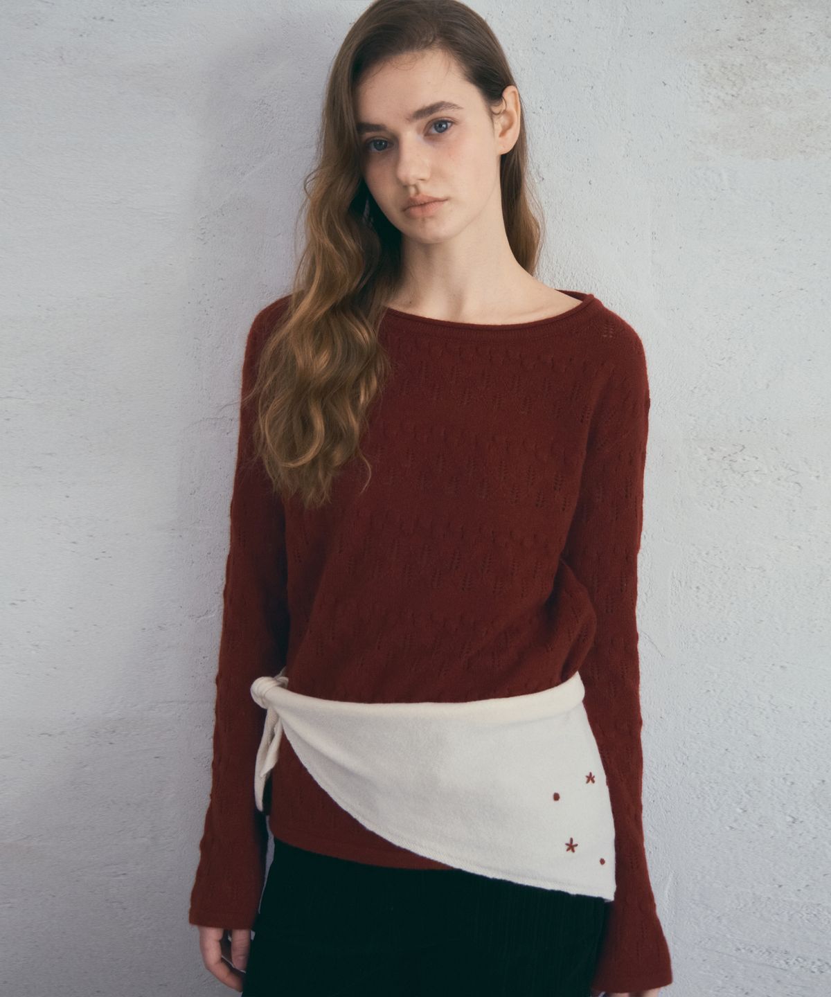 아우어노스텔지아(OURNOSTALGIA) Mild Bloom Knit_2color(OC25-KN25)